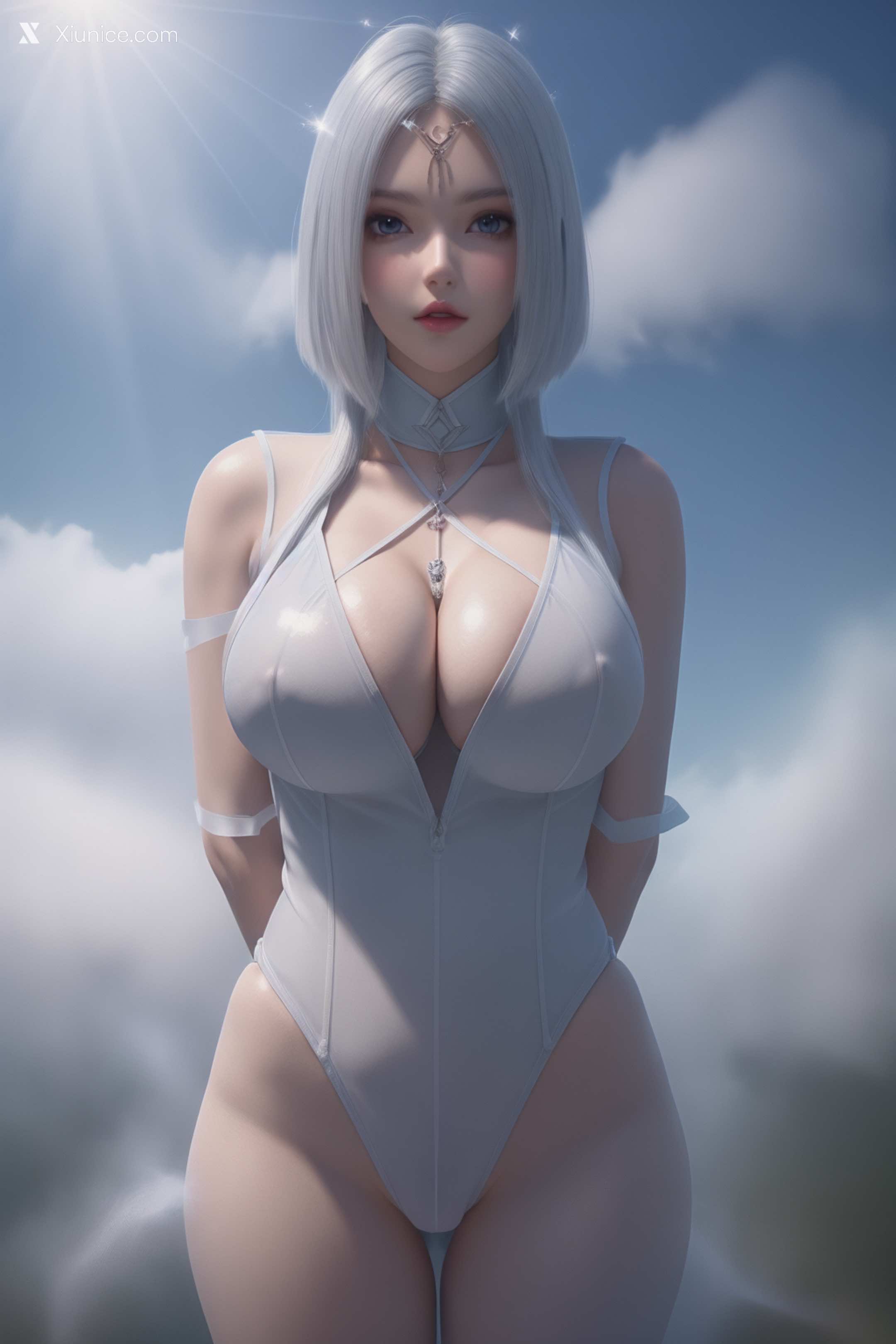 AI Girl Xiunice.com 堕玄师 白堇 非浅 沈燃 非浅 内衣写真 33
