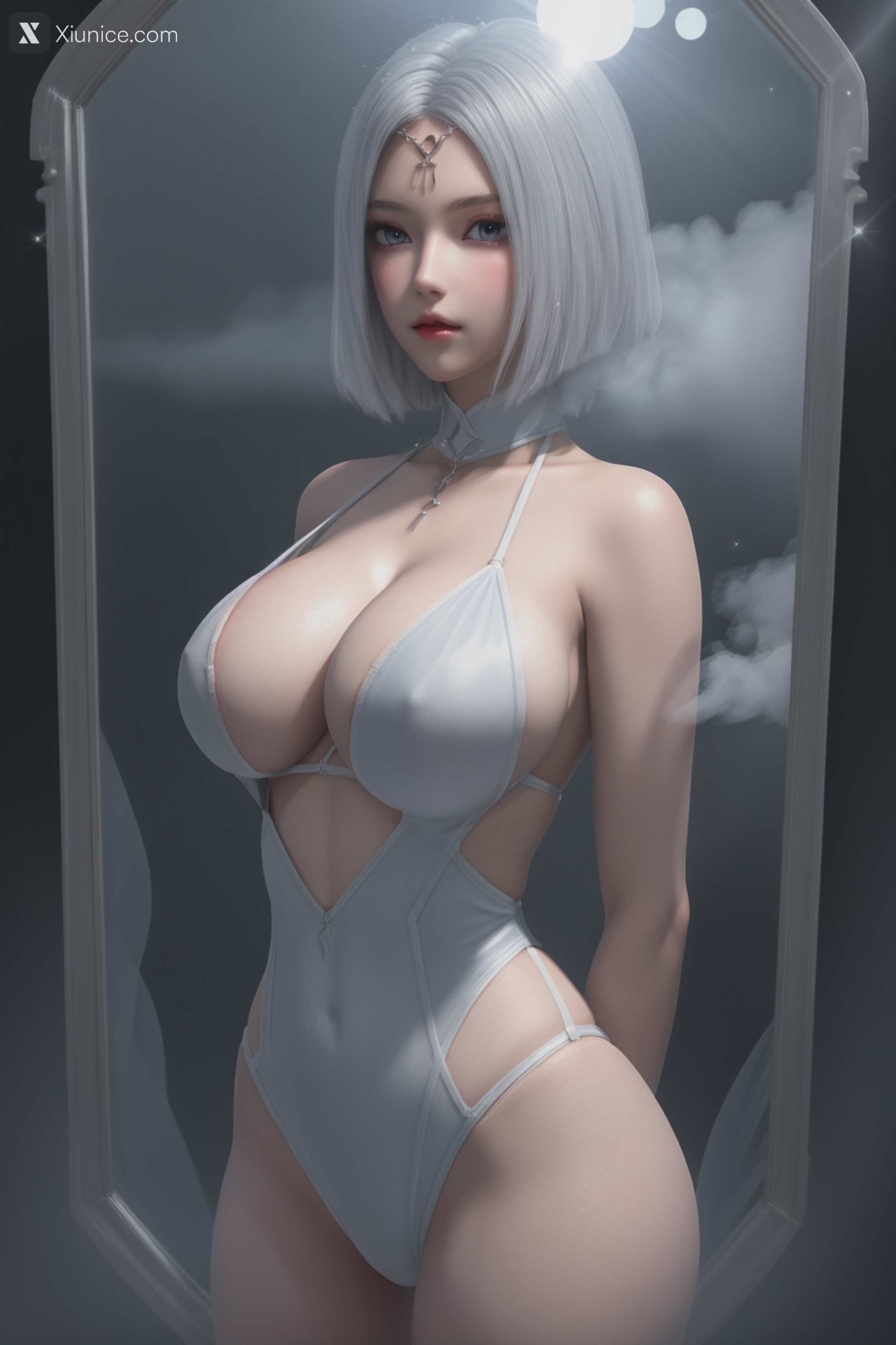 AI Girl Xiunice.com 堕玄师 白堇 非浅 沈燃 非浅 内衣写真 43