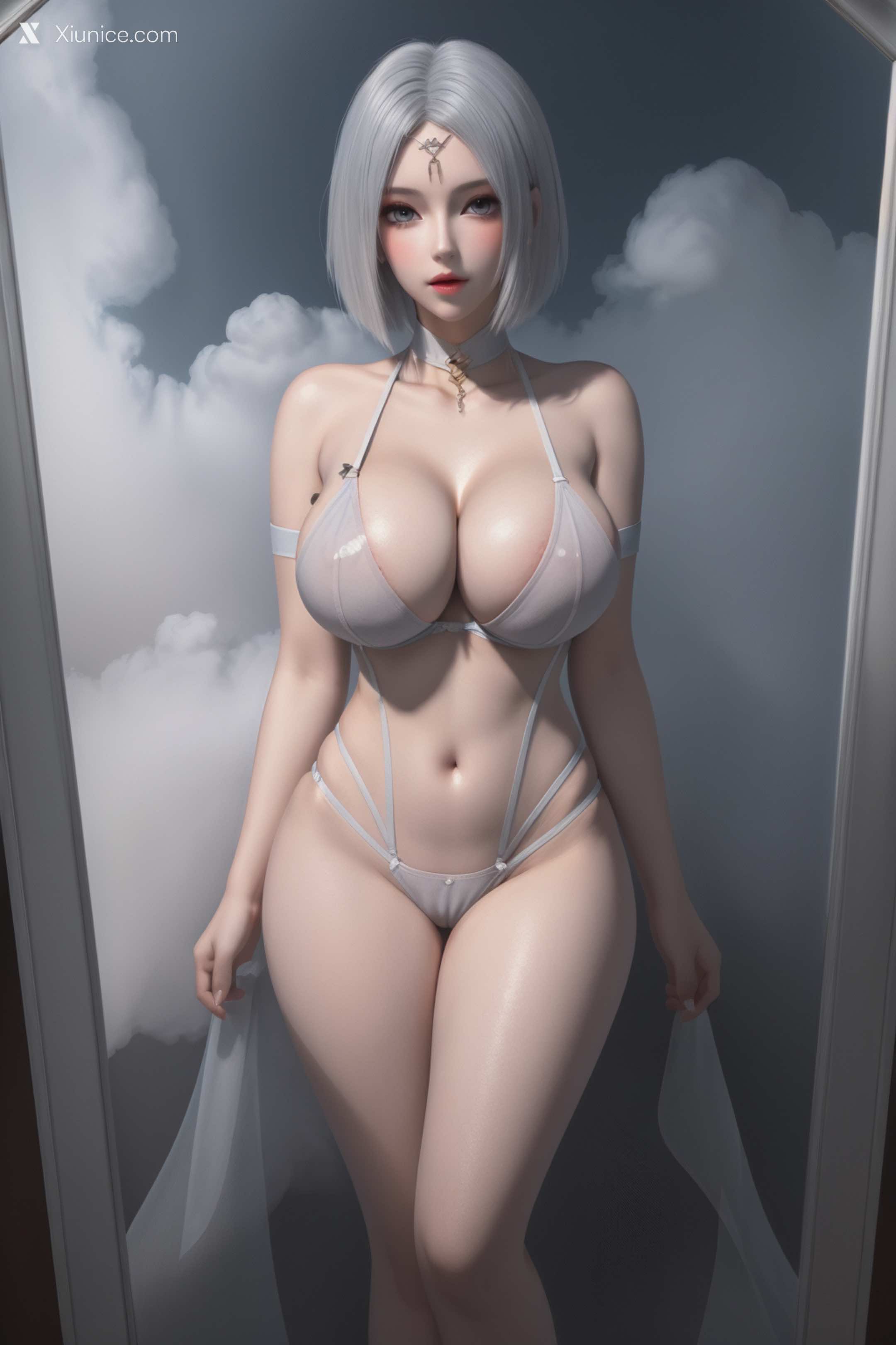 AI Girl Xiunice.com 堕玄师 白堇 非浅 沈燃 非浅 内衣写真 55
