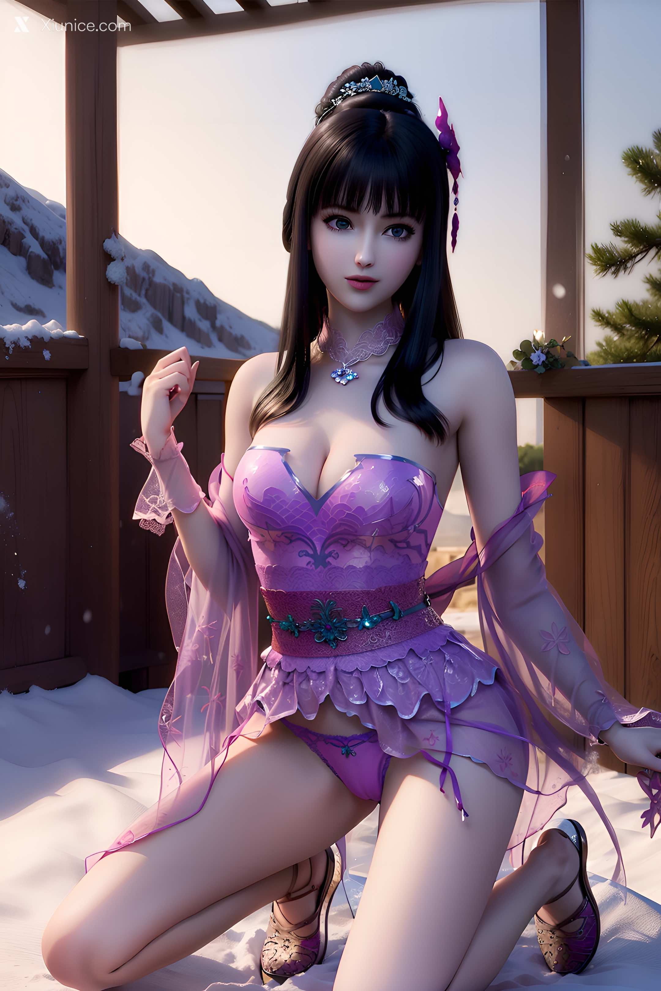 AI Girl Xiunice.com 墓王之王 林水瑶 千亦膤 AI绘图 墓王之王 林水瑶 1 11