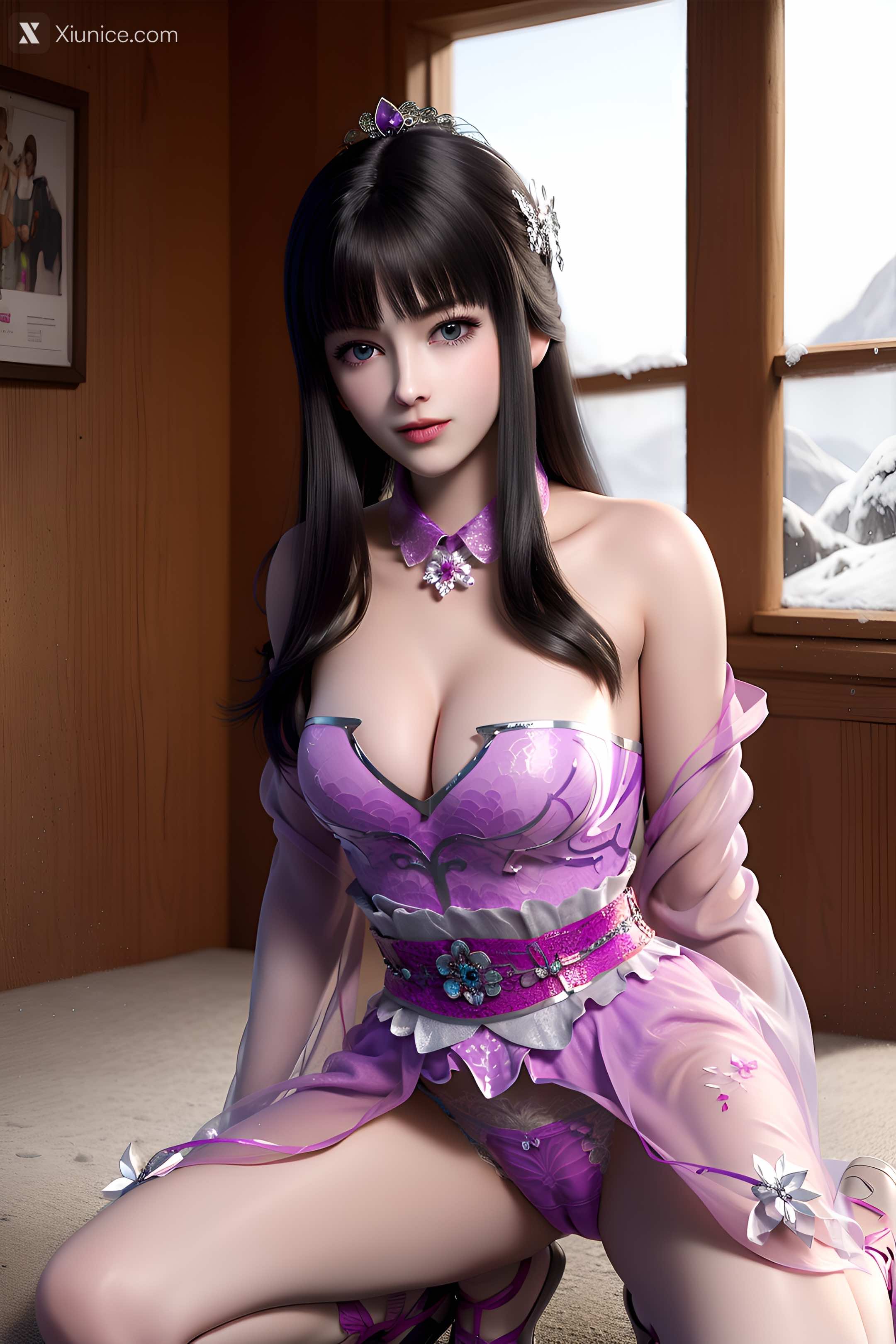 AI Girl Xiunice.com 墓王之王 林水瑶 千亦膤 AI绘图 墓王之王 林水瑶 1 12