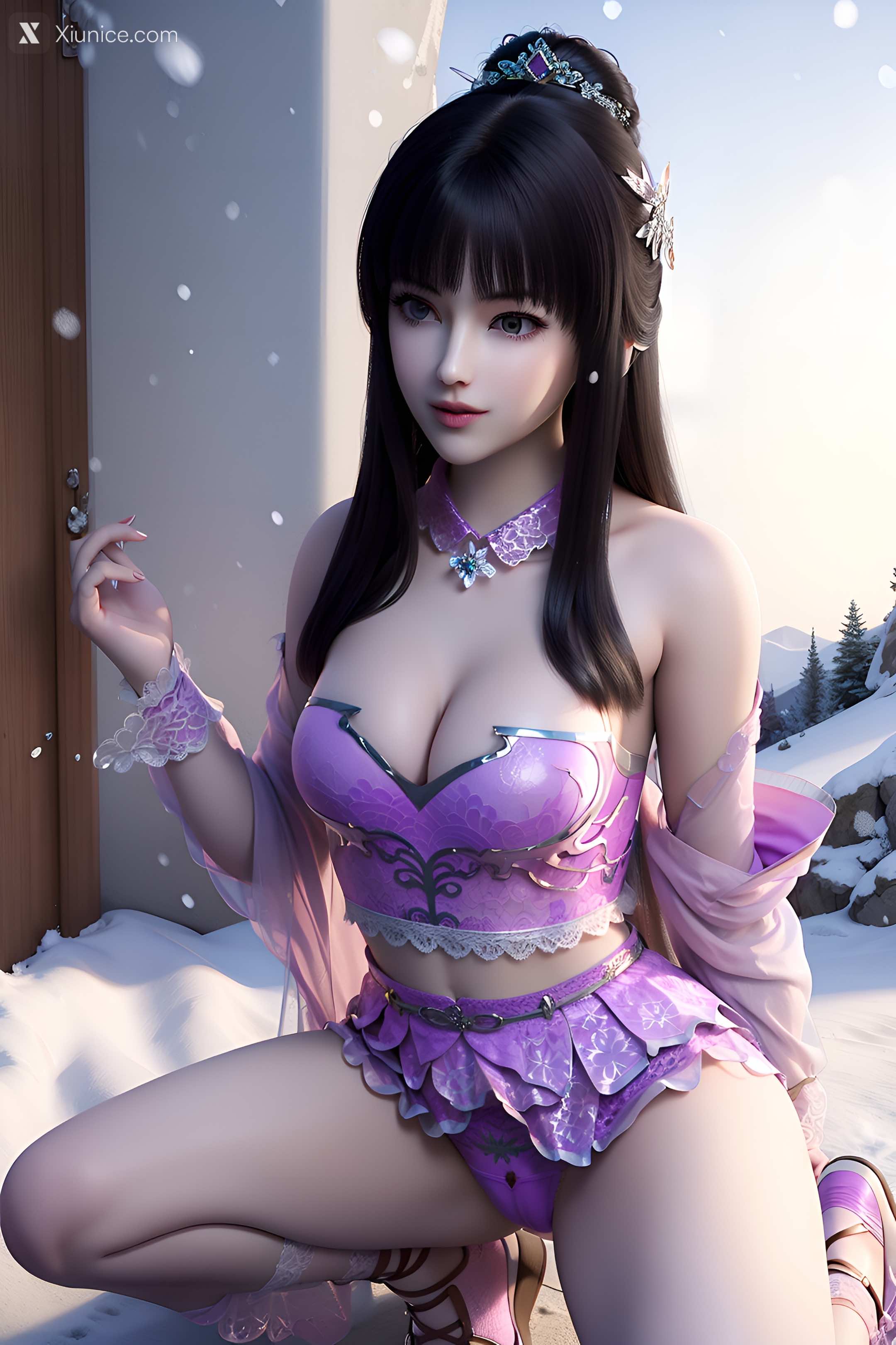 AI Girl Xiunice.com 墓王之王 林水瑶 千亦膤 AI绘图 墓王之王 林水瑶 1 14