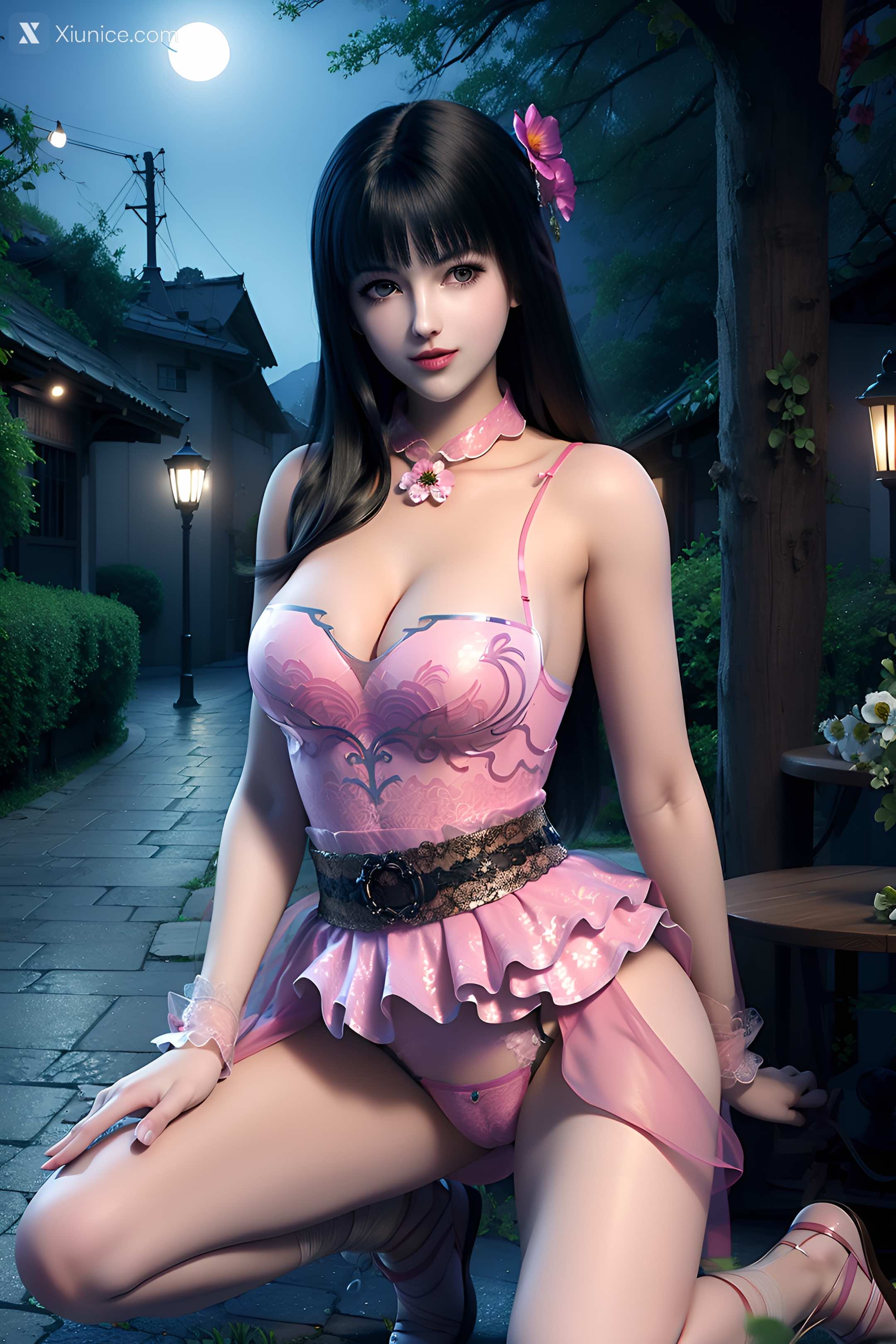 AI Girl Xiunice.com 墓王之王 林水瑶 千亦膤 AI绘图 墓王之王 林水瑶 1 16