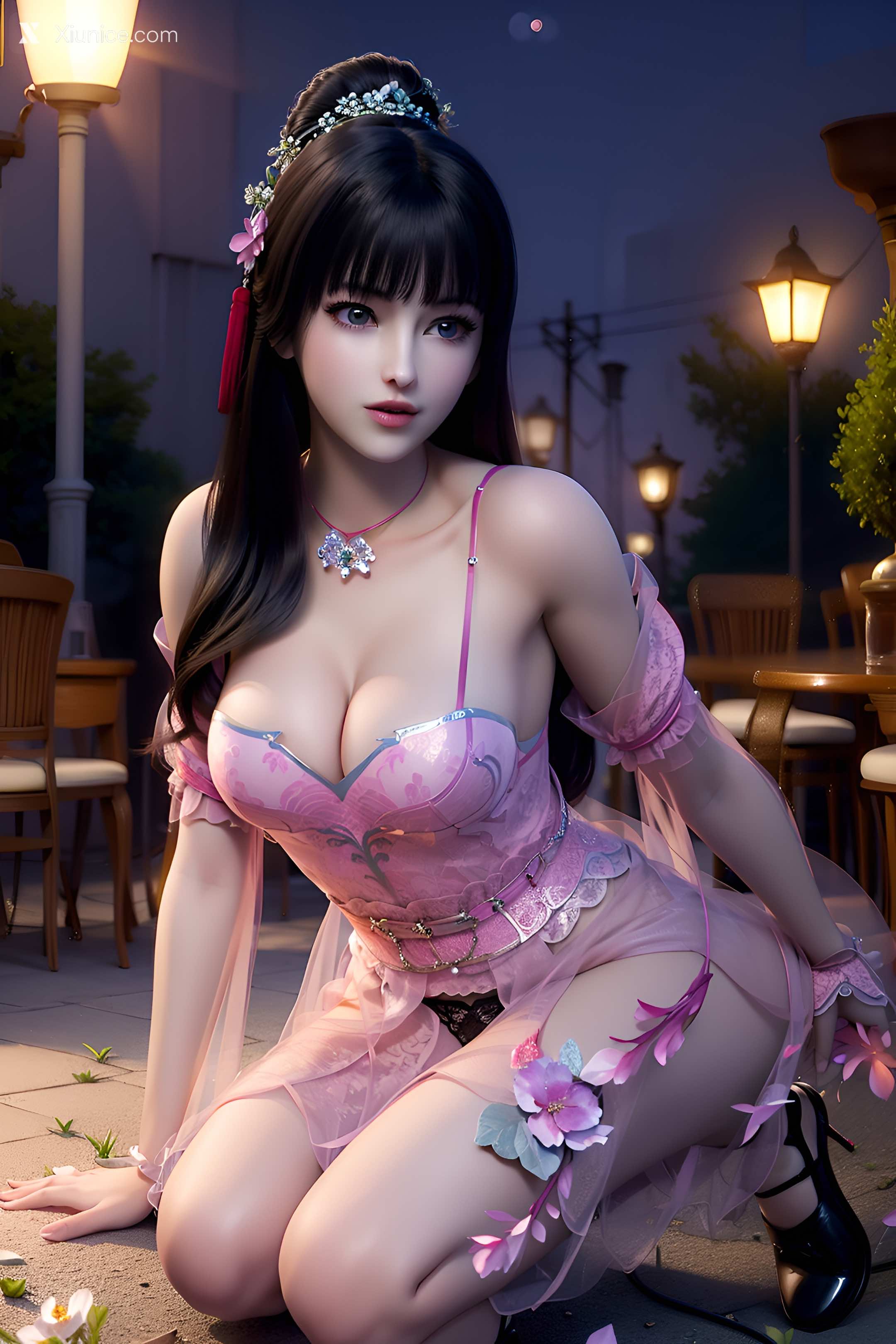 AI Girl Xiunice.com 墓王之王 林水瑶 千亦膤 AI绘图 墓王之王 林水瑶 1 17