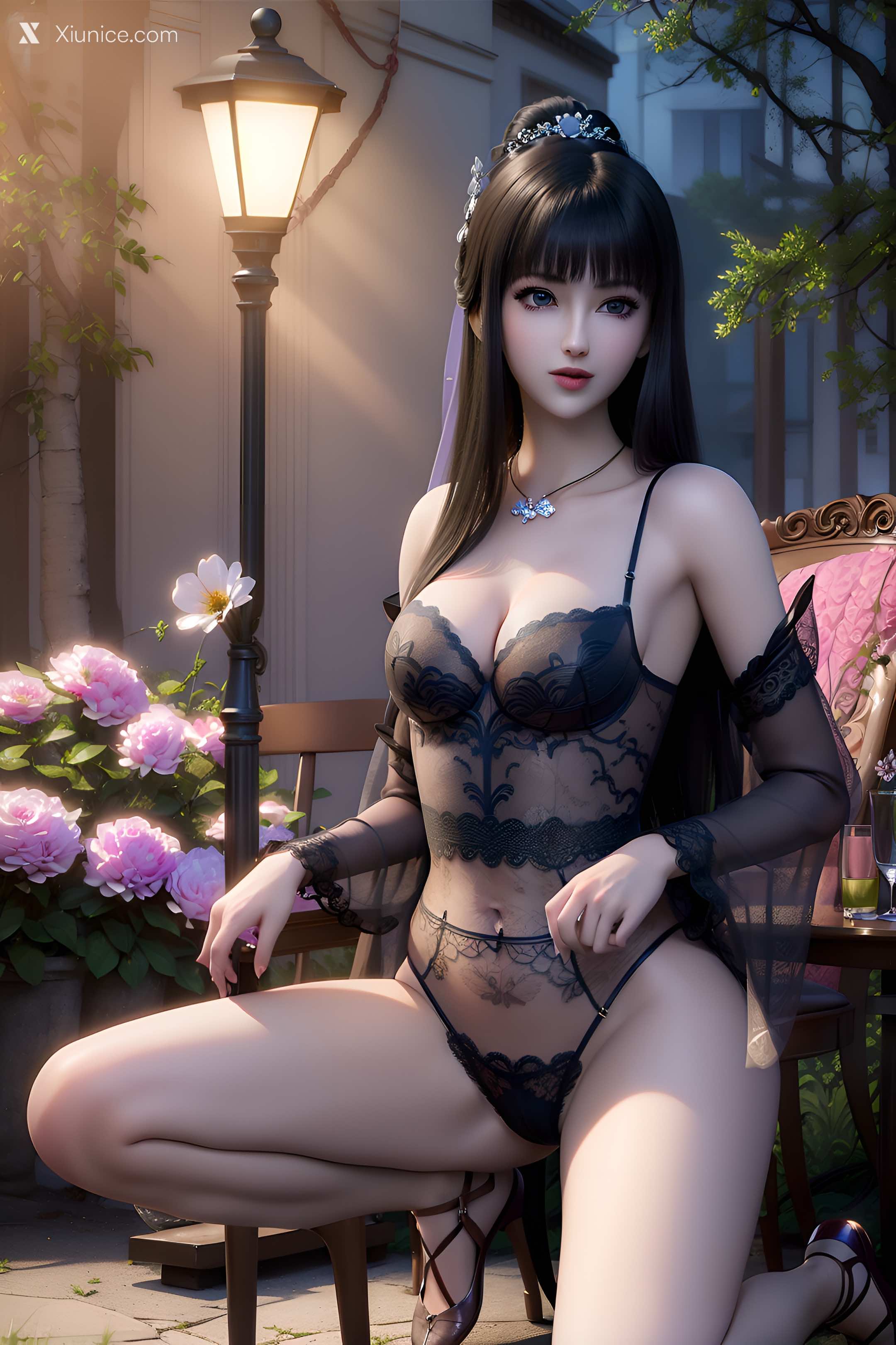 AI Girl Xiunice.com 墓王之王 林水瑶 千亦膤 AI绘图 墓王之王 林水瑶 1 18
