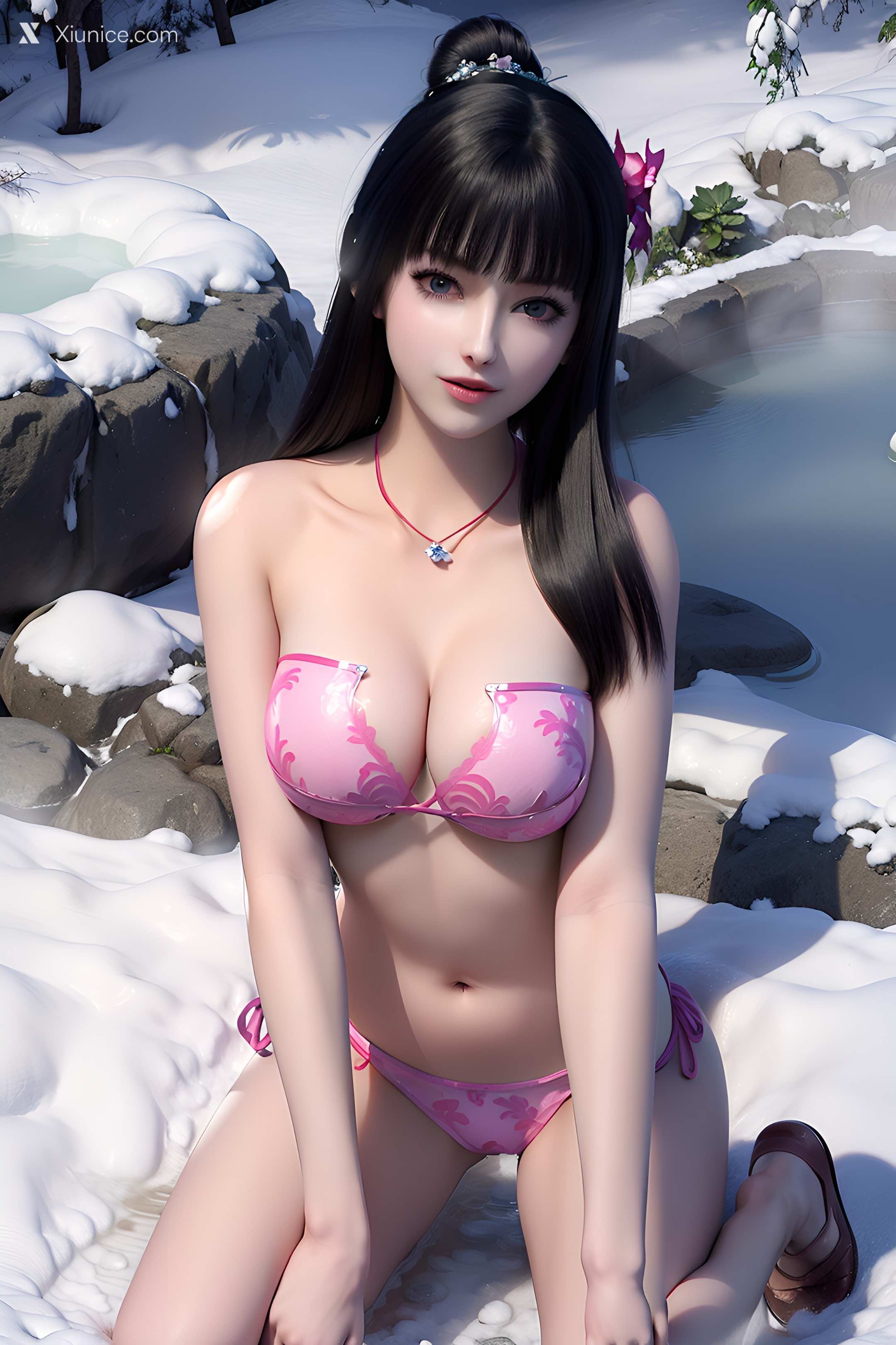 AI Girl Xiunice.com 墓王之王 林水瑶 千亦膤 AI绘图 墓王之王 林水瑶 1 2