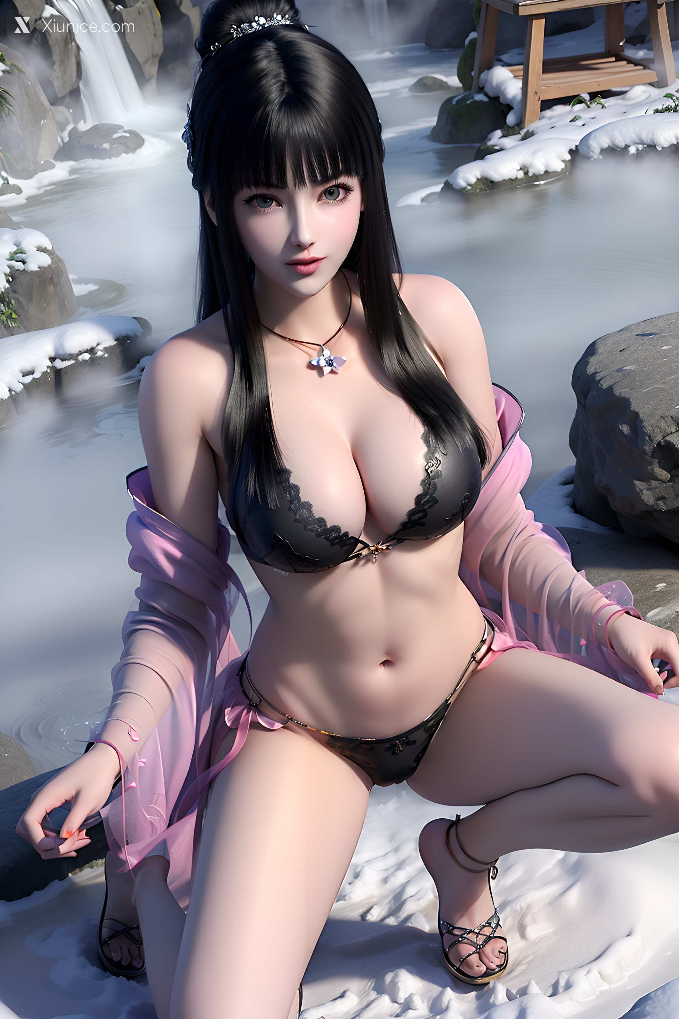 AI Girl Xiunice.com 墓王之王 林水瑶 千亦膤 AI绘图 墓王之王 林水瑶 1 24