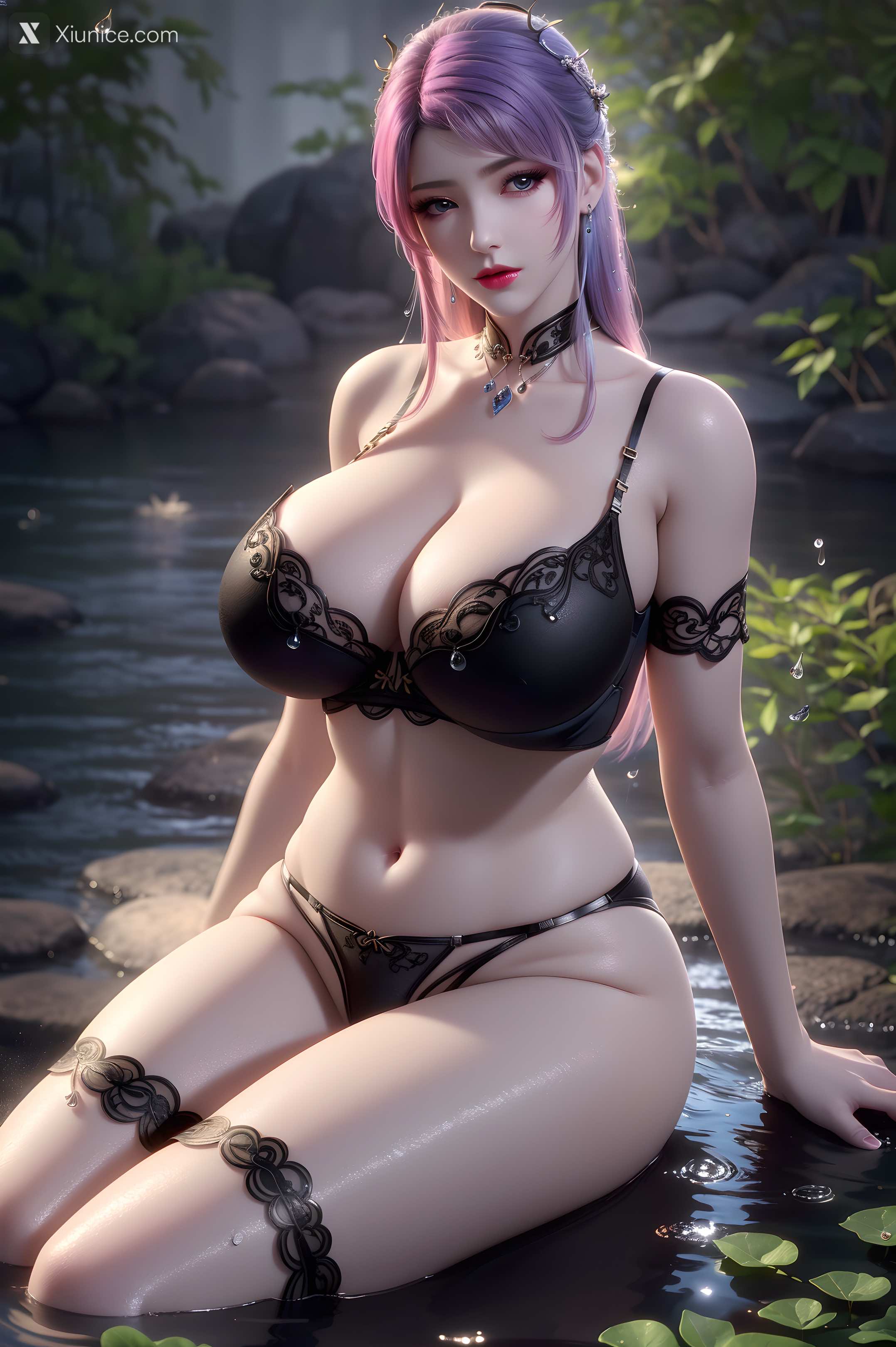 AI Girl Xiunice.com 大主宰 九幽雀 洛璃 洛璃 巨乳 14