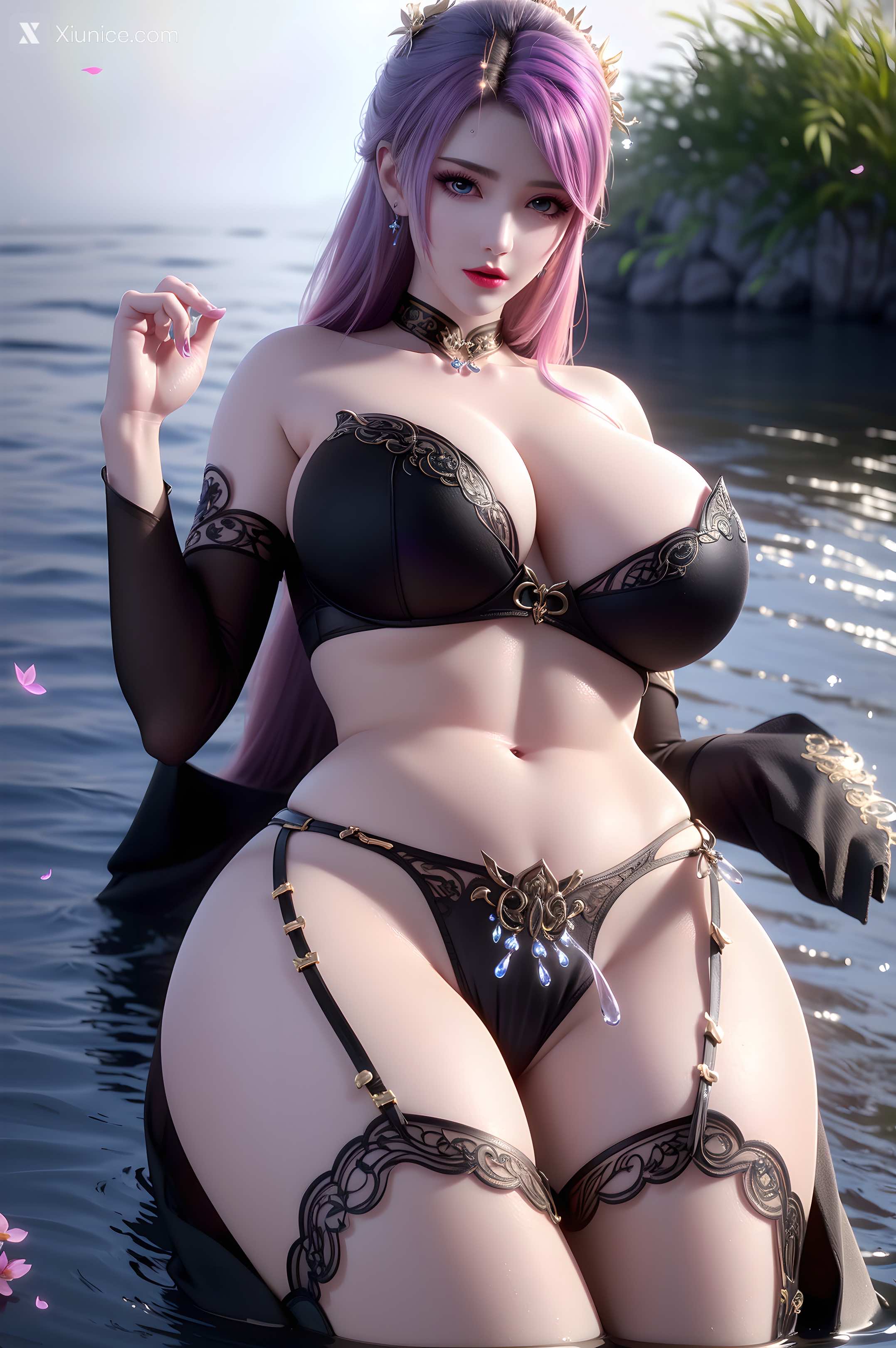 AI Girl Xiunice.com 大主宰 九幽雀 洛璃 洛璃 巨乳 33