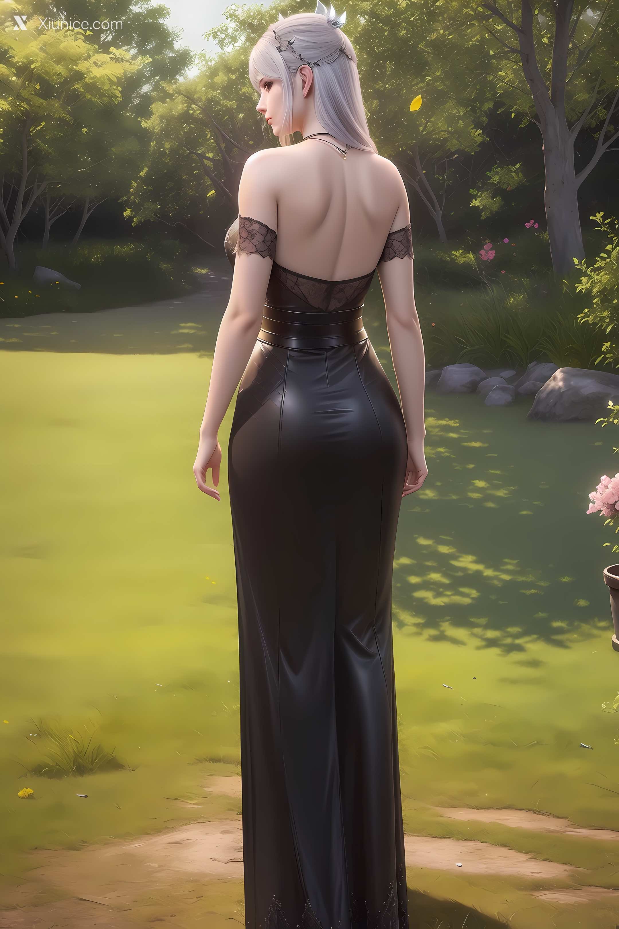 AI Girl Xiunice.com 大主宰 九幽雀 洛璃 洛璃 户外 11
