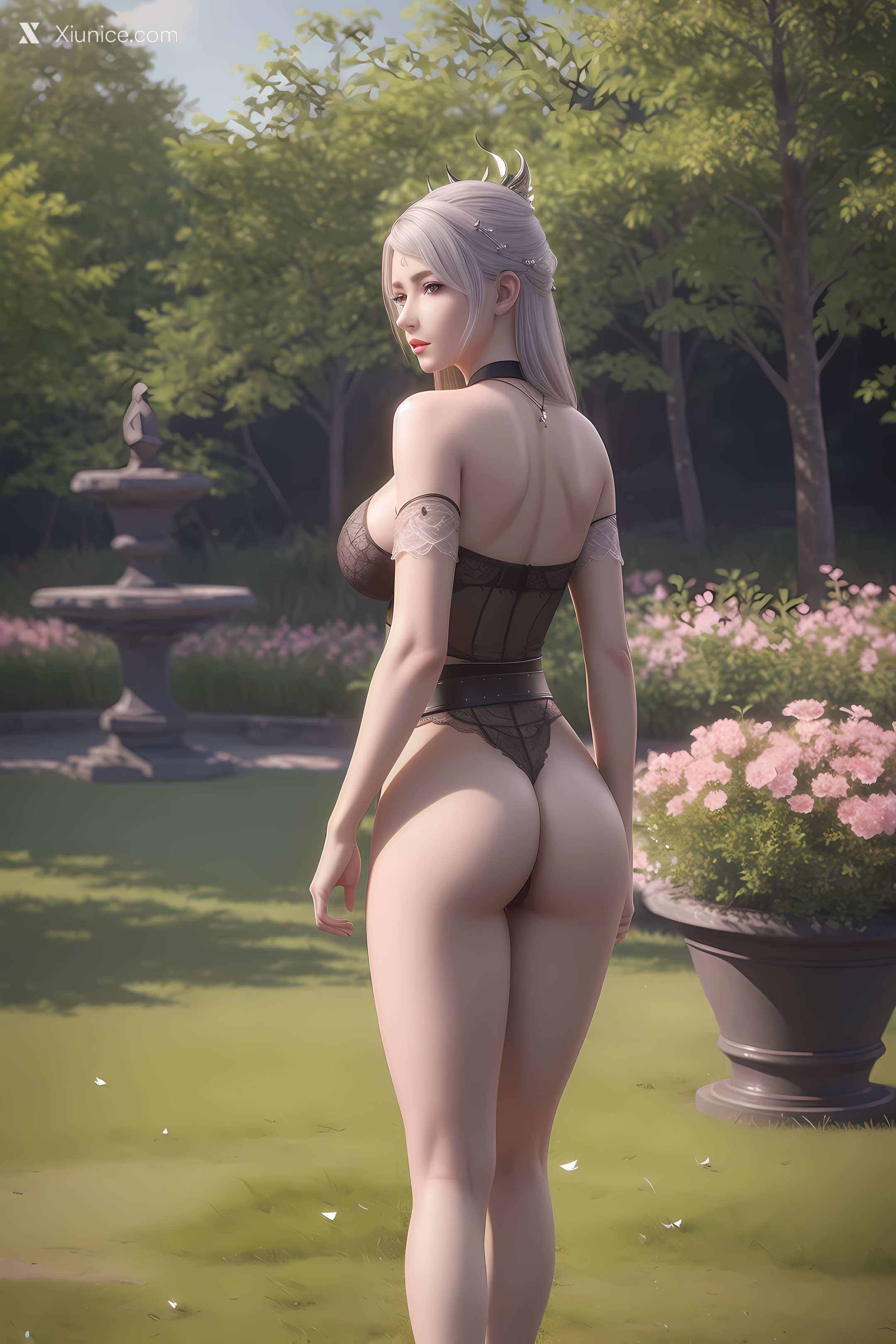 AI Girl Xiunice.com 大主宰 九幽雀 洛璃 洛璃 户外 14