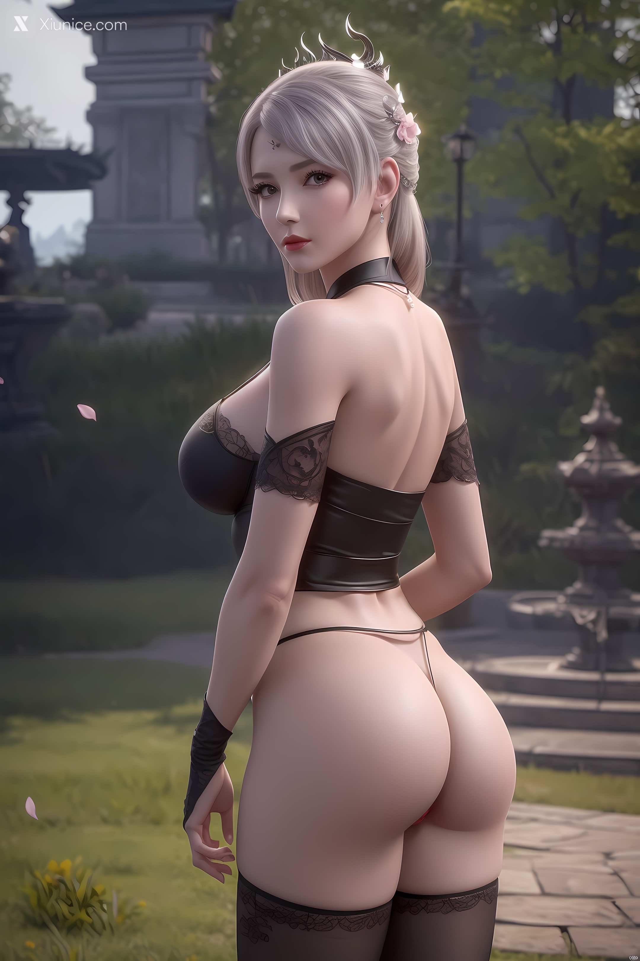 AI Girl Xiunice.com 大主宰 九幽雀 洛璃 洛璃 户外 19