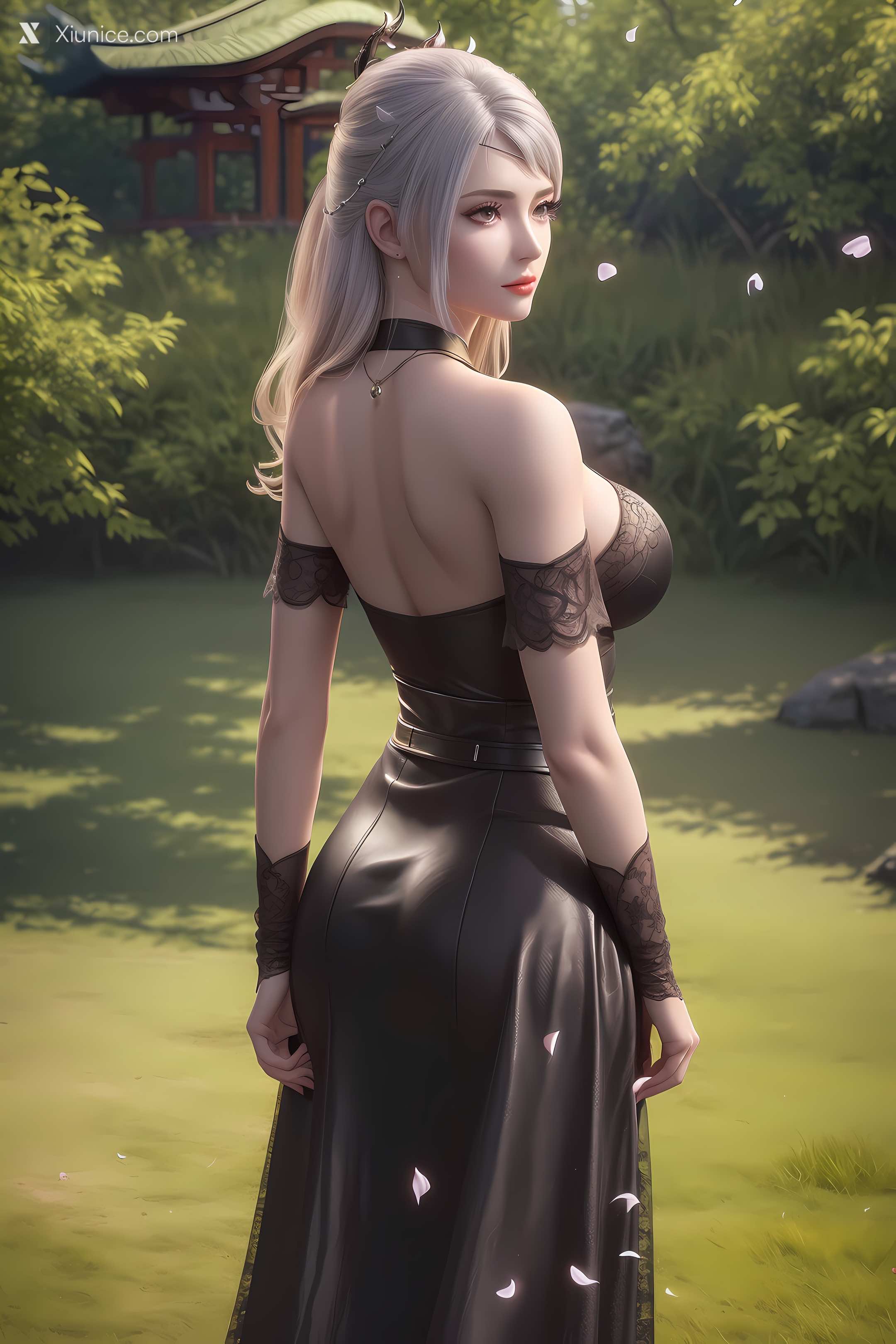 AI Girl Xiunice.com 大主宰 九幽雀 洛璃 洛璃 户外 20