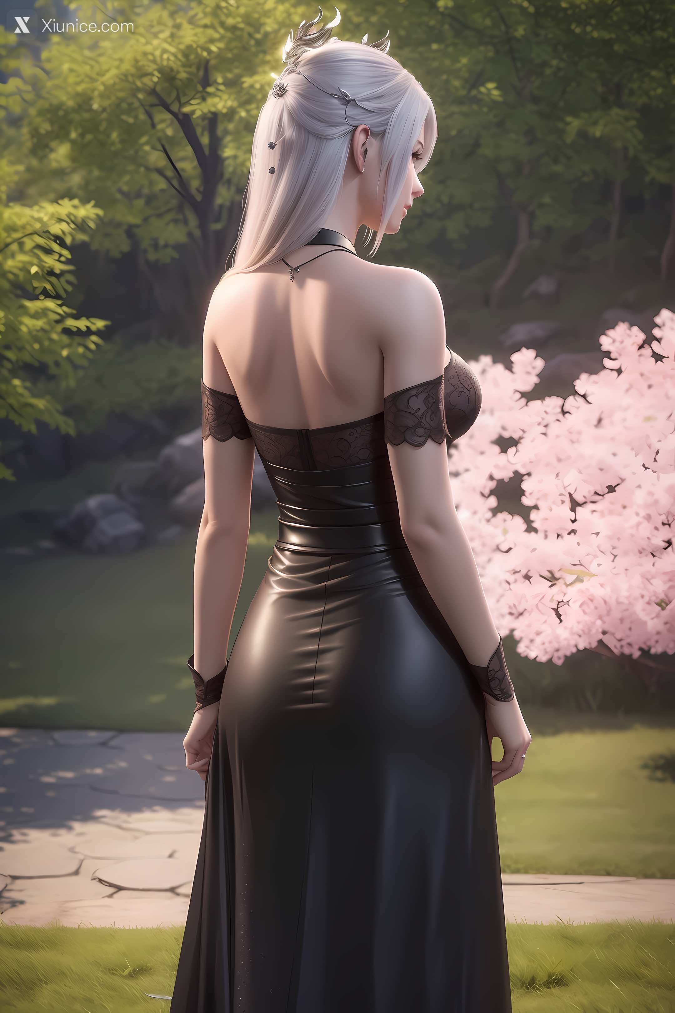 AI Girl Xiunice.com 大主宰 九幽雀 洛璃 洛璃 户外 21