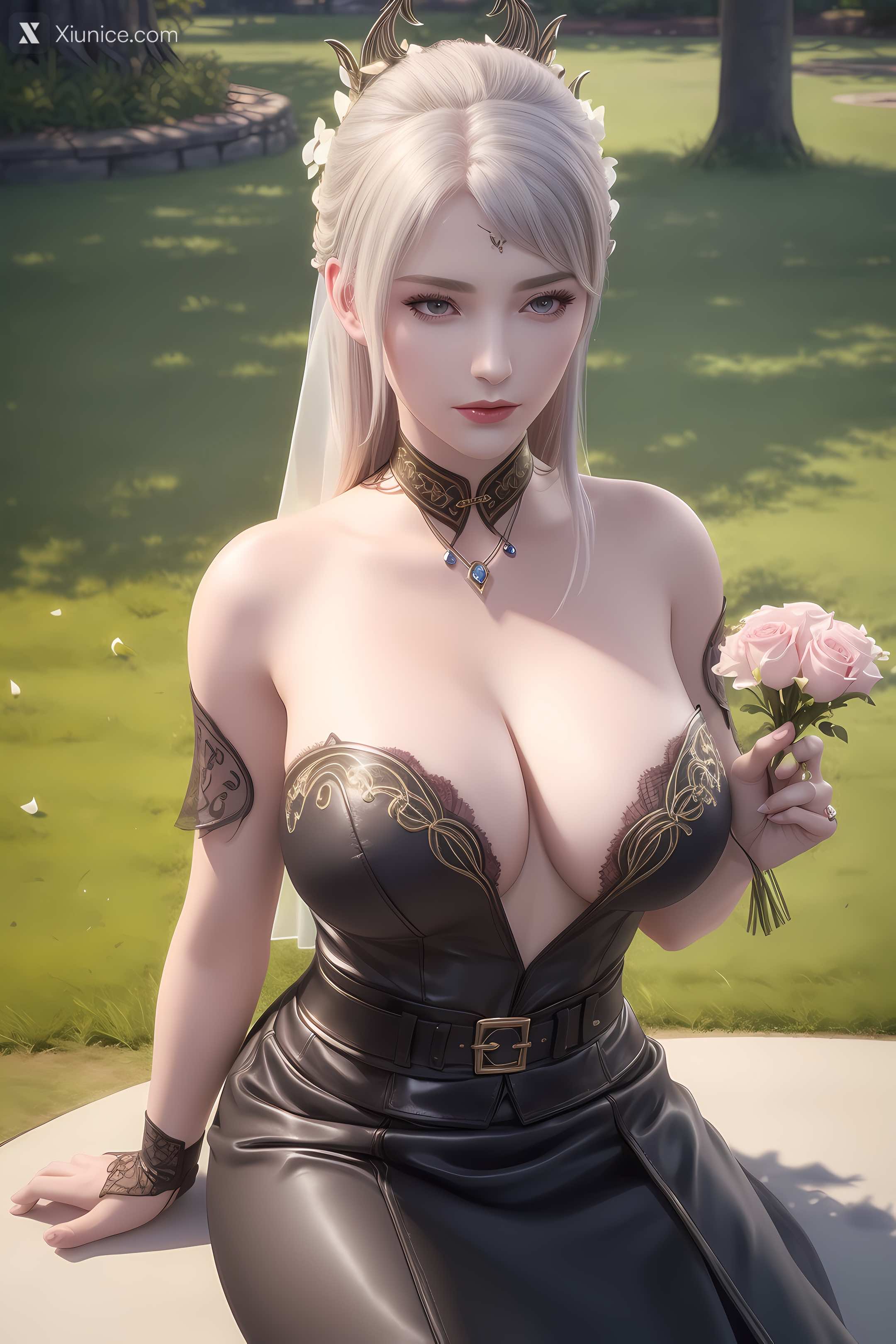 AI Girl Xiunice.com 大主宰 九幽雀 洛璃 洛璃 户外 23