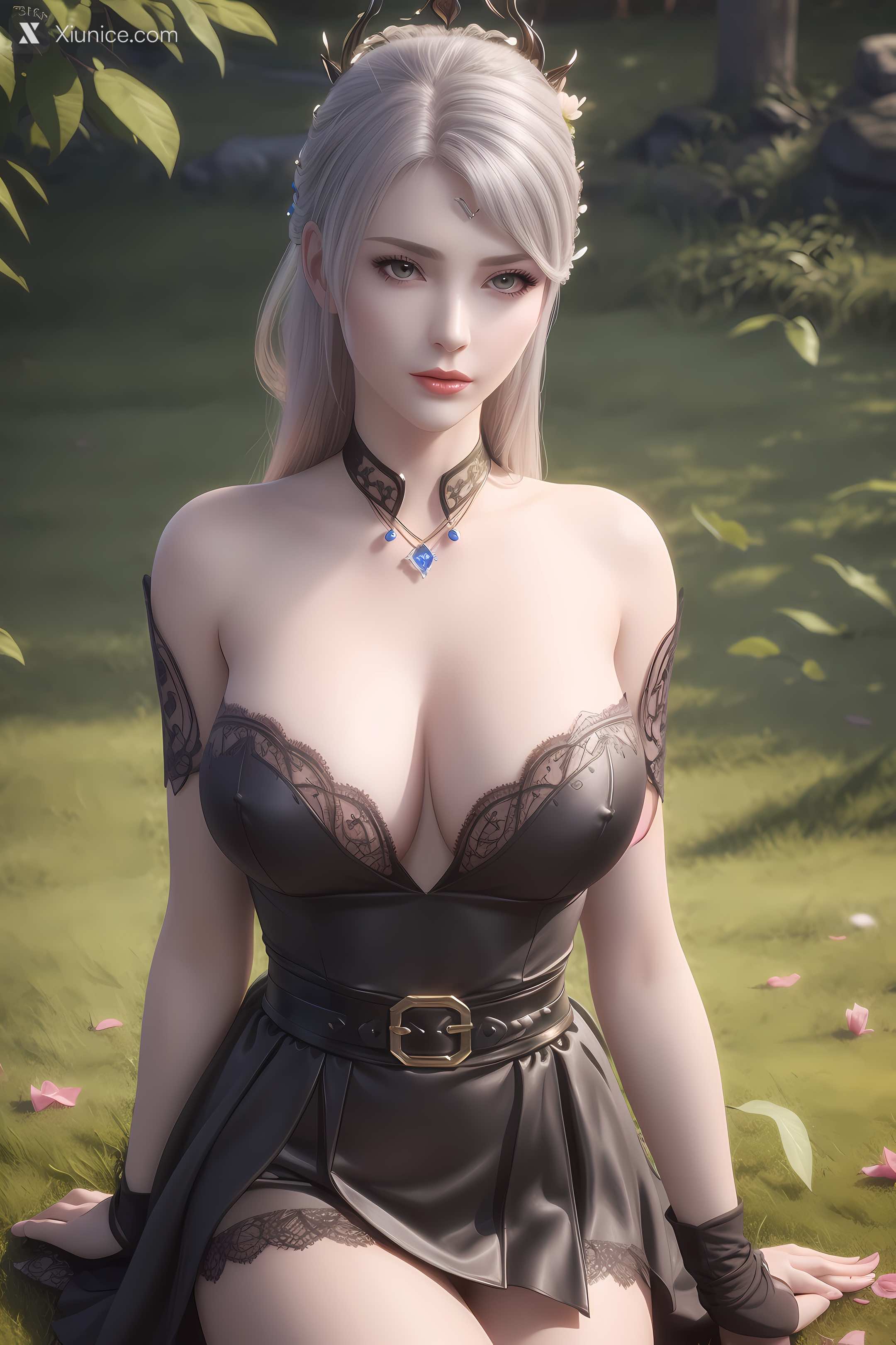 AI Girl Xiunice.com 大主宰 九幽雀 洛璃 洛璃 户外 24