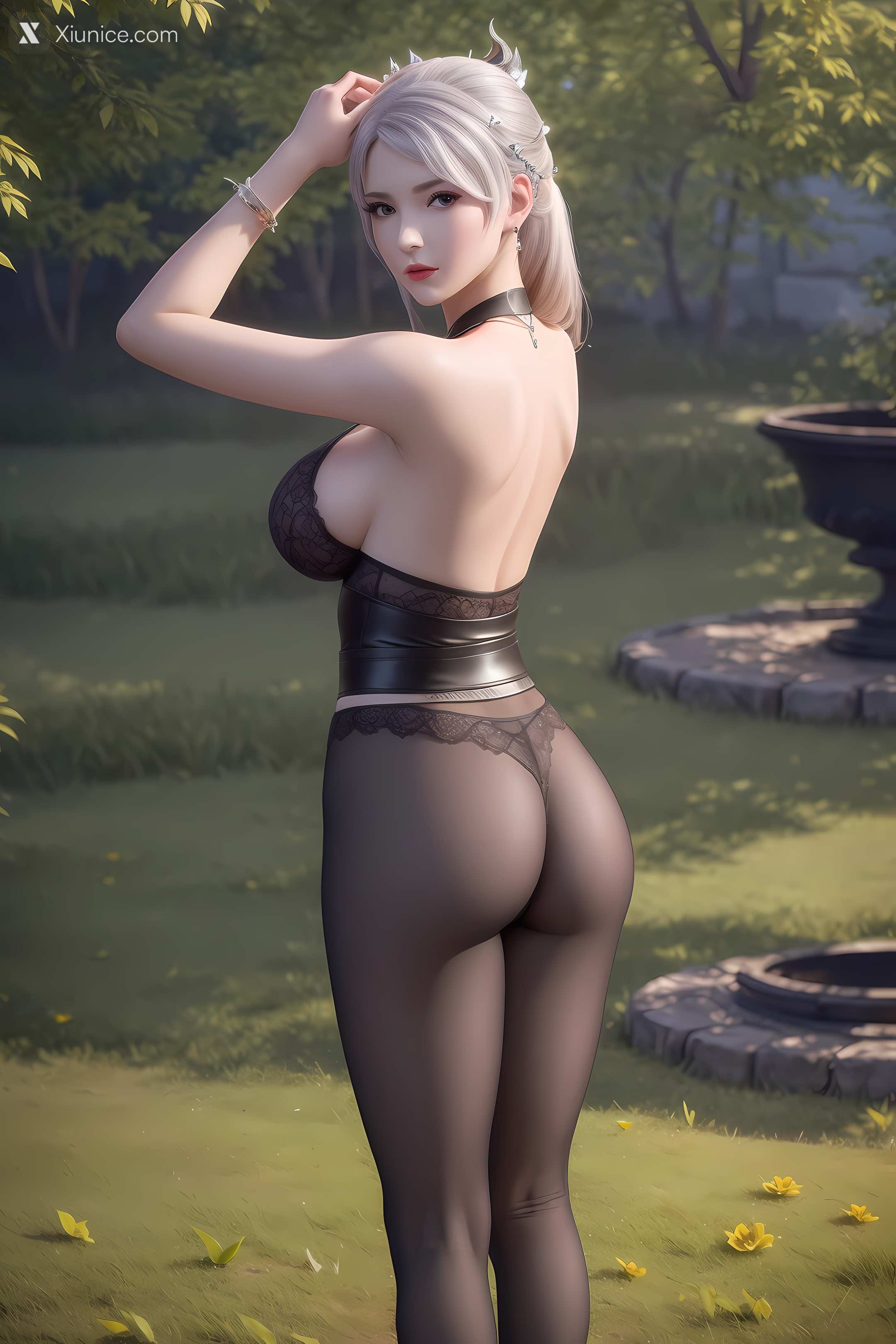 AI Girl Xiunice.com 大主宰 九幽雀 洛璃 洛璃 户外 4