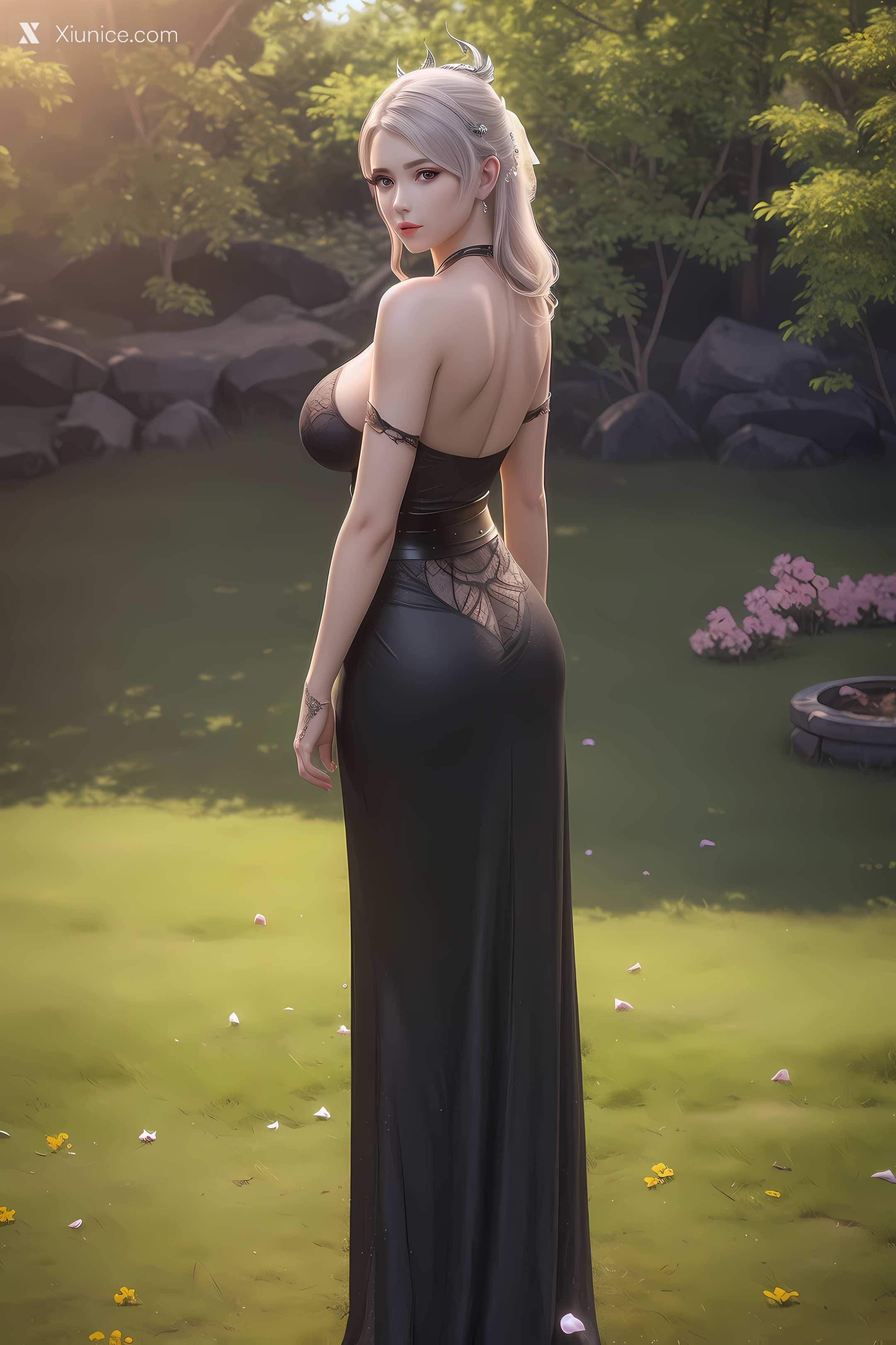 AI Girl Xiunice.com 大主宰 九幽雀 洛璃 洛璃 户外 7