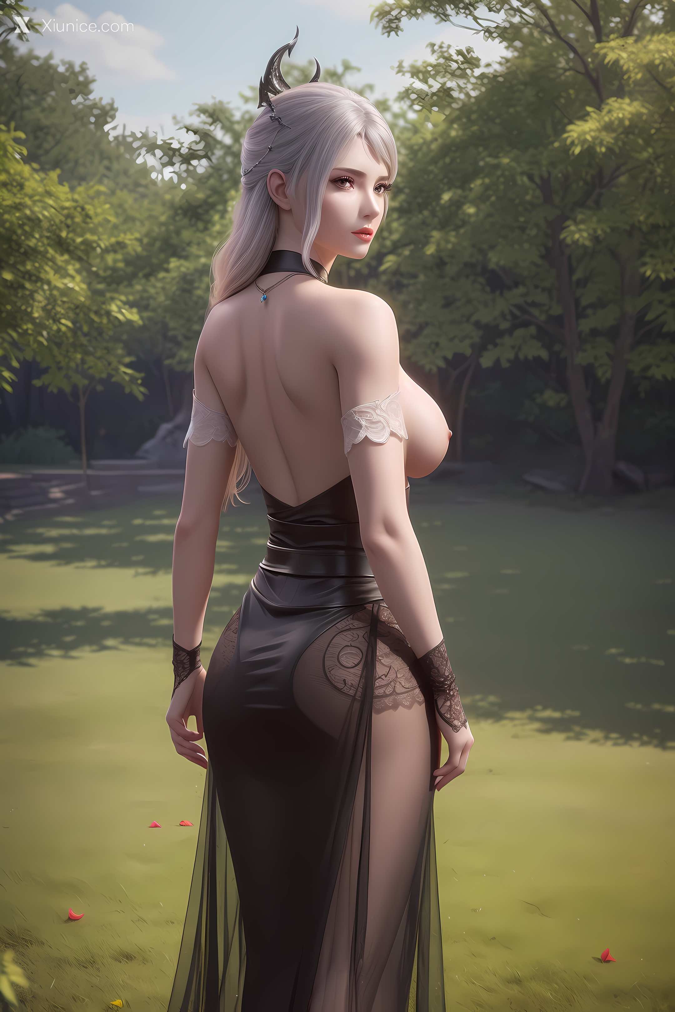 AI Girl Xiunice.com 大主宰 九幽雀 洛璃 洛璃 户外 9