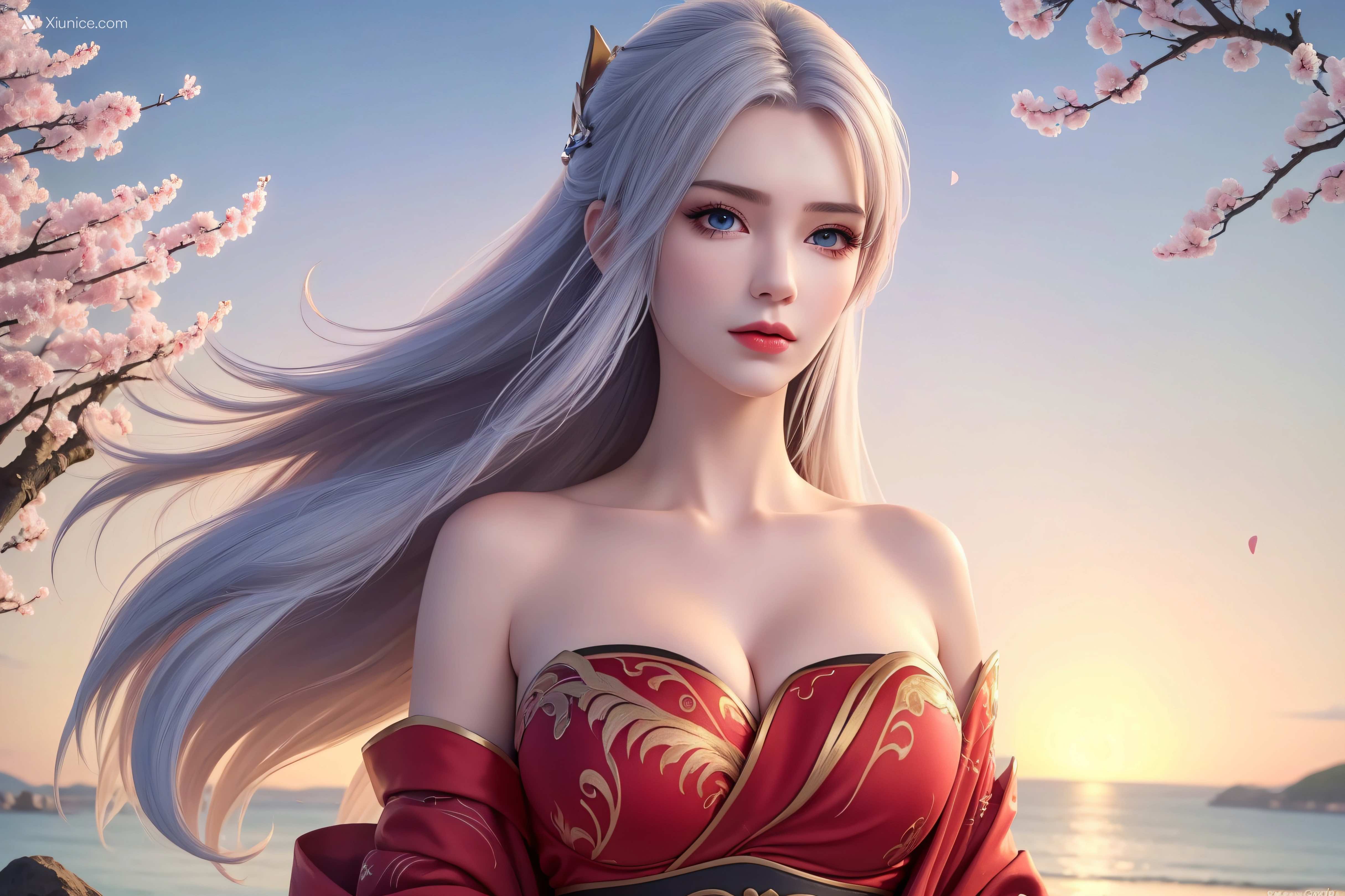 AI Girl Xiunice.com 大主宰 九幽雀 洛璃 洛璃 桃花源(横屏) 1