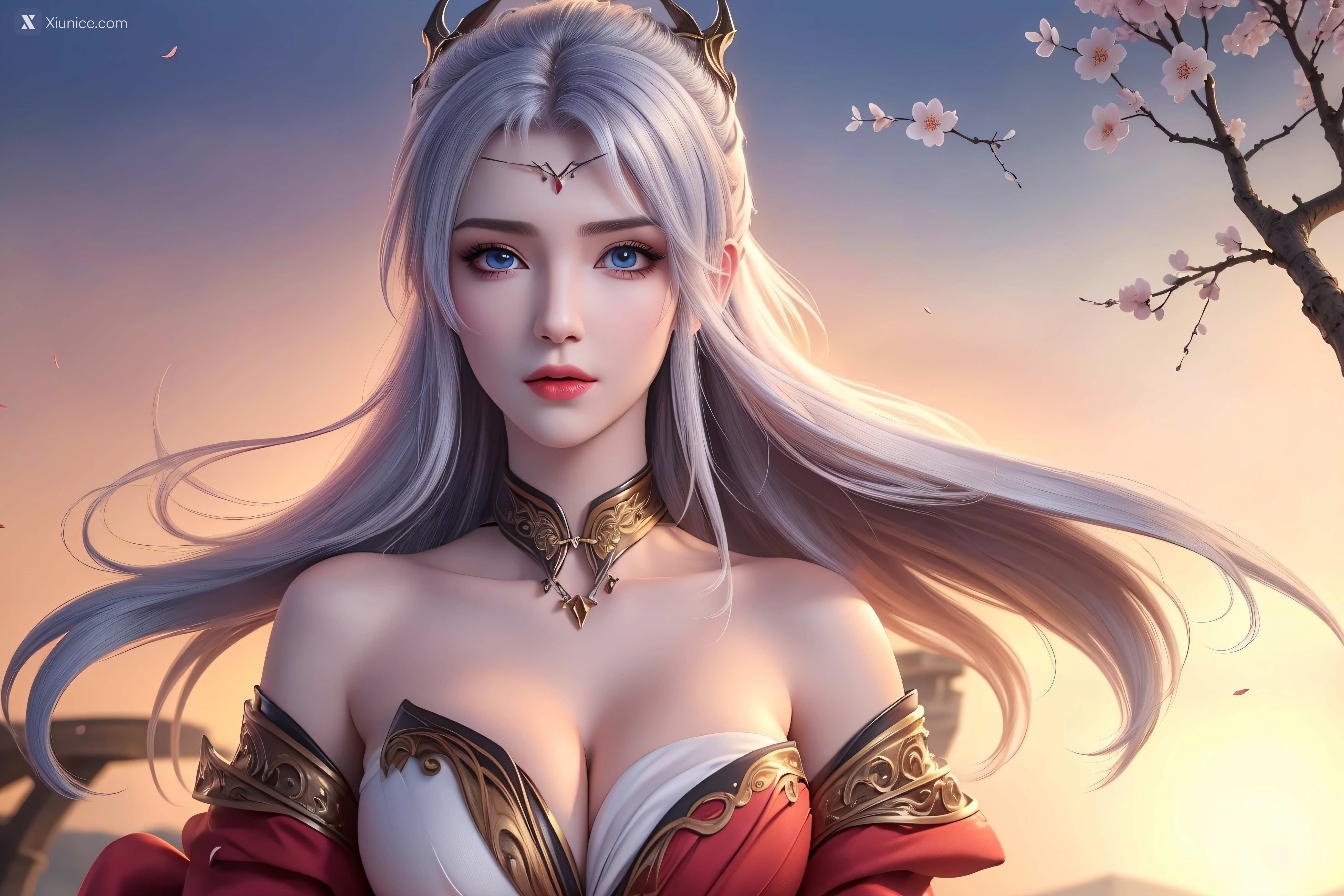 AI Girl Xiunice.com 大主宰 九幽雀 洛璃 洛璃 桃花源(横屏) 10