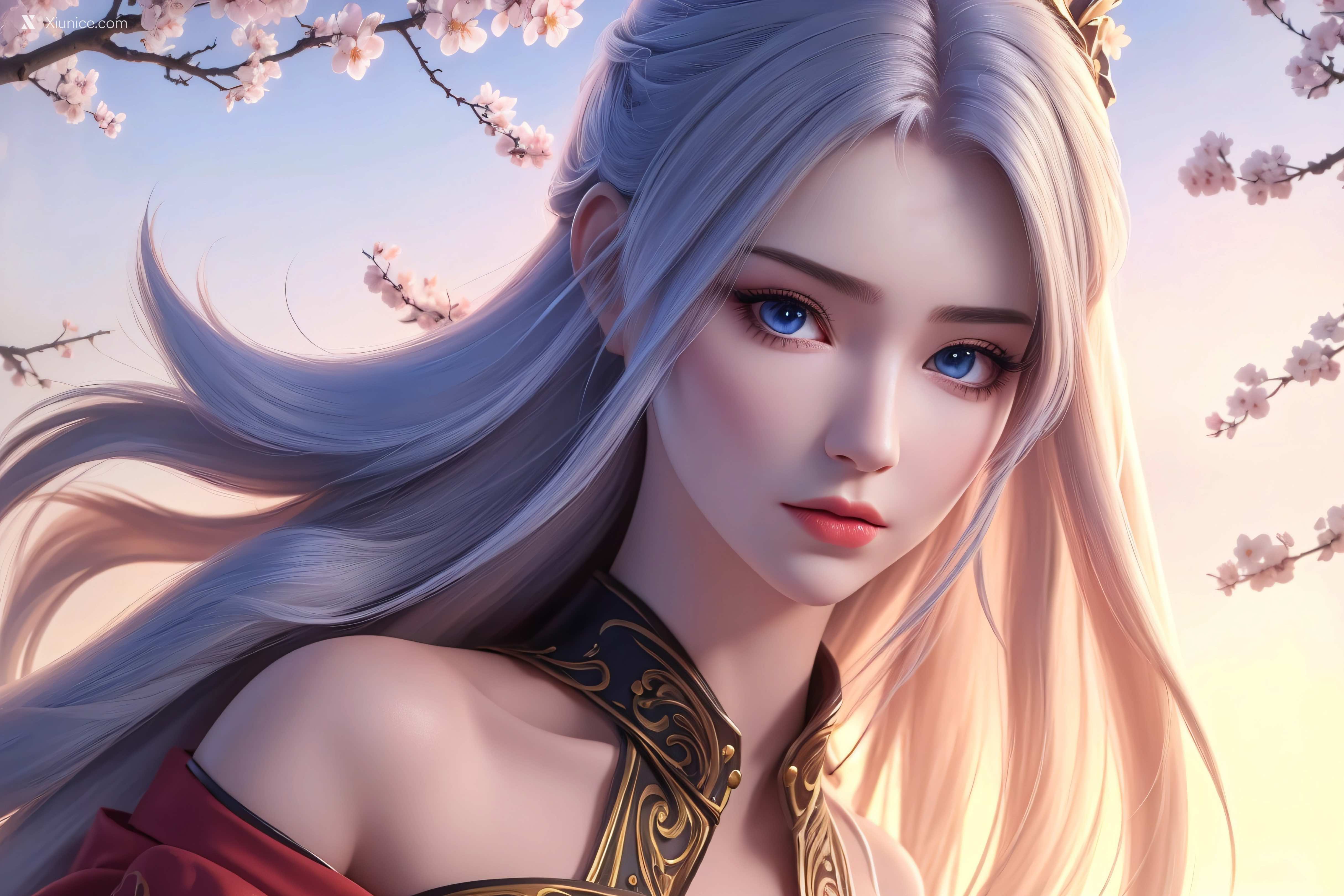 AI Girl Xiunice.com 大主宰 九幽雀 洛璃 洛璃 桃花源(横屏) 11
