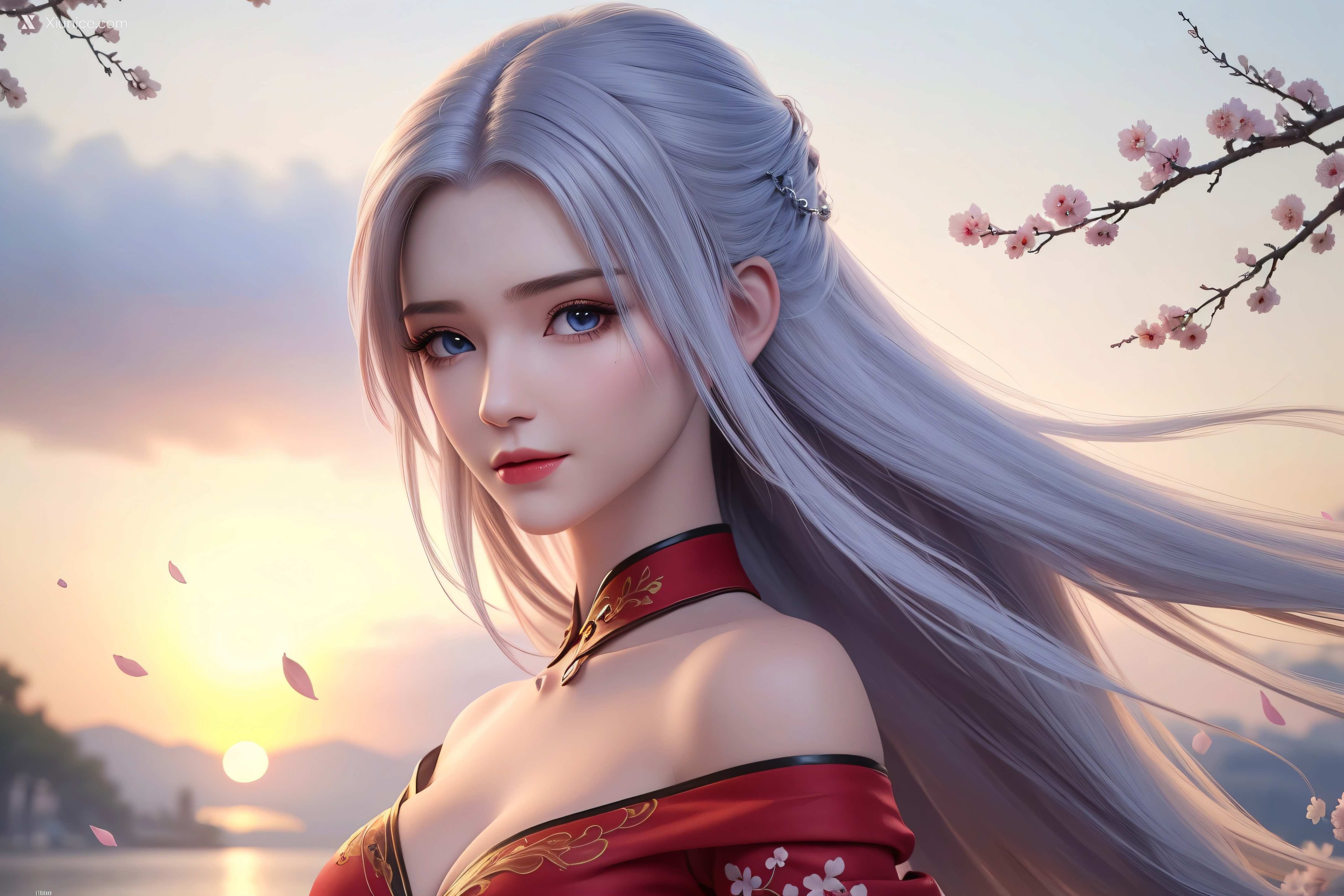 AI Girl Xiunice.com 大主宰 九幽雀 洛璃 洛璃 桃花源(横屏) 12