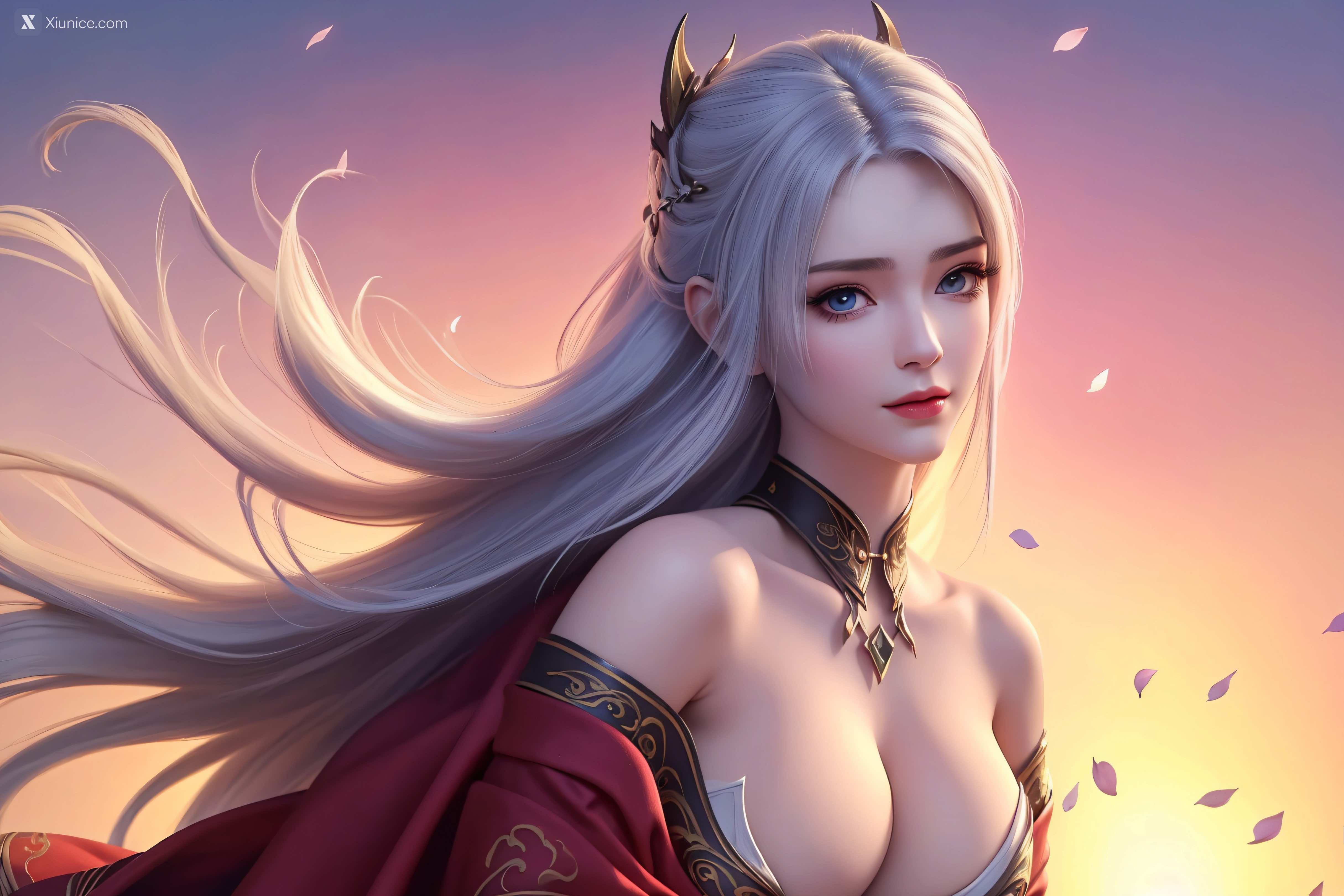 AI Girl Xiunice.com 大主宰 九幽雀 洛璃 洛璃 桃花源(横屏) 13