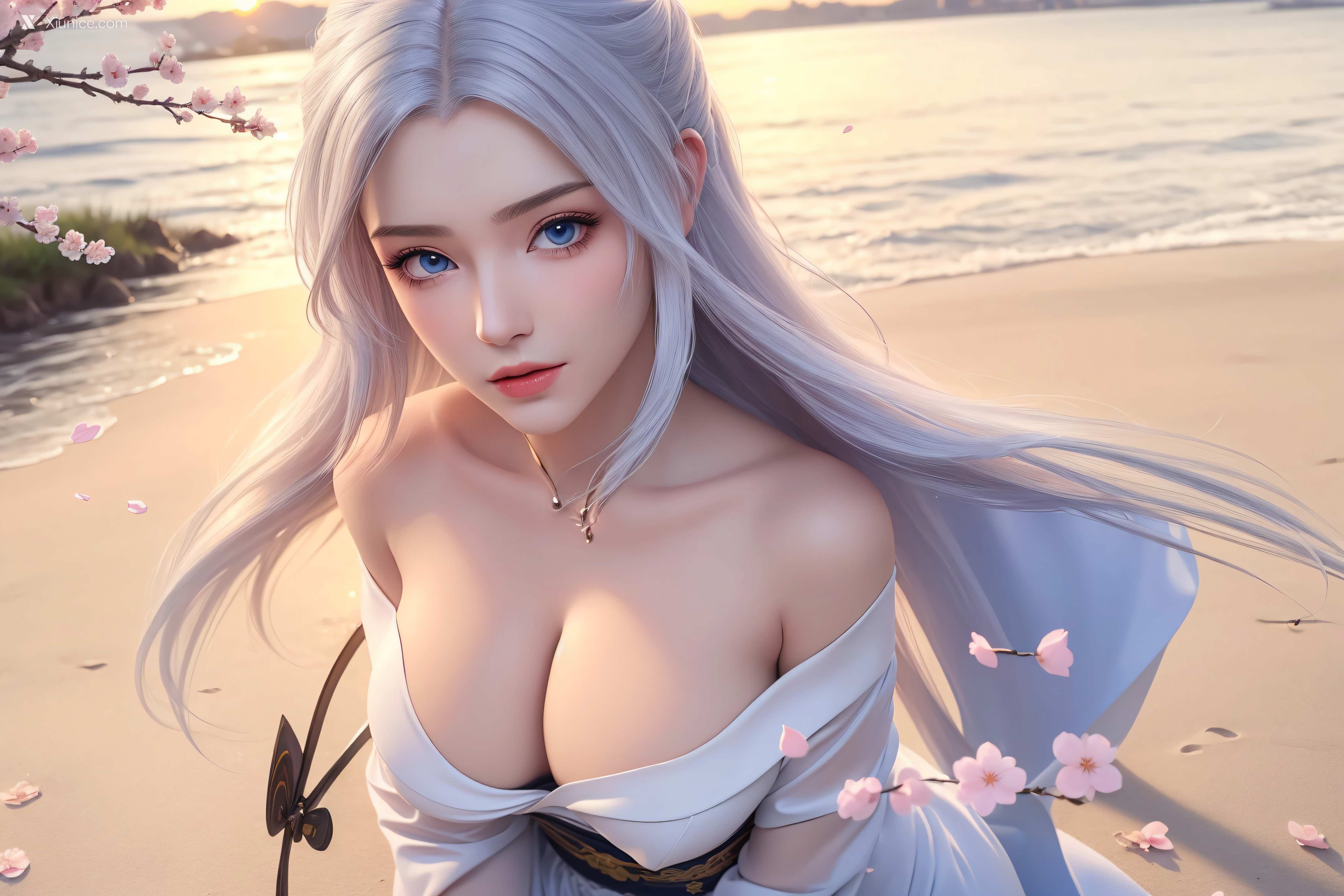 AI Girl Xiunice.com 大主宰 九幽雀 洛璃 洛璃 桃花源(横屏) 15