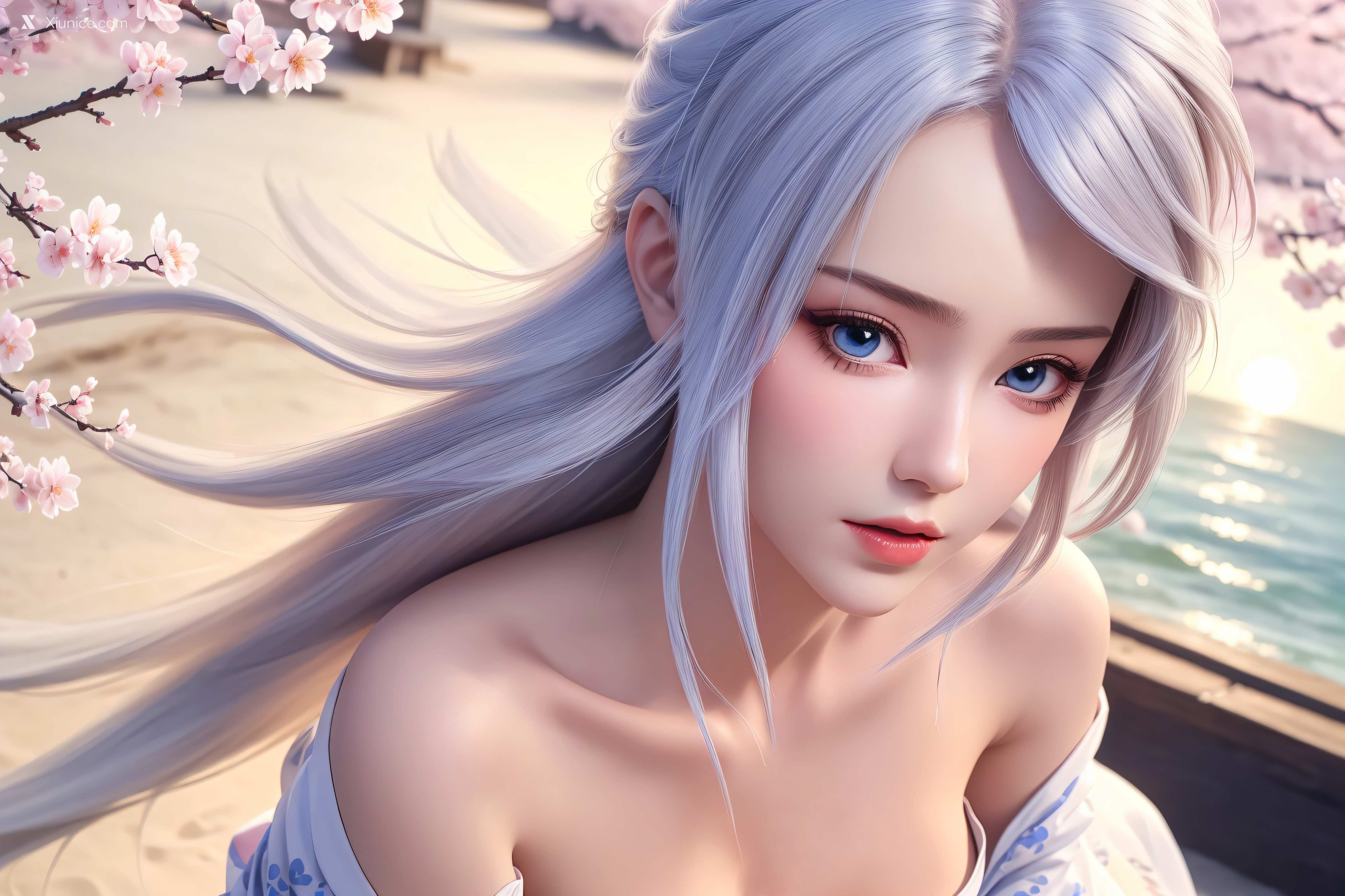AI Girl Xiunice.com 大主宰 九幽雀 洛璃 洛璃 桃花源(横屏) 16