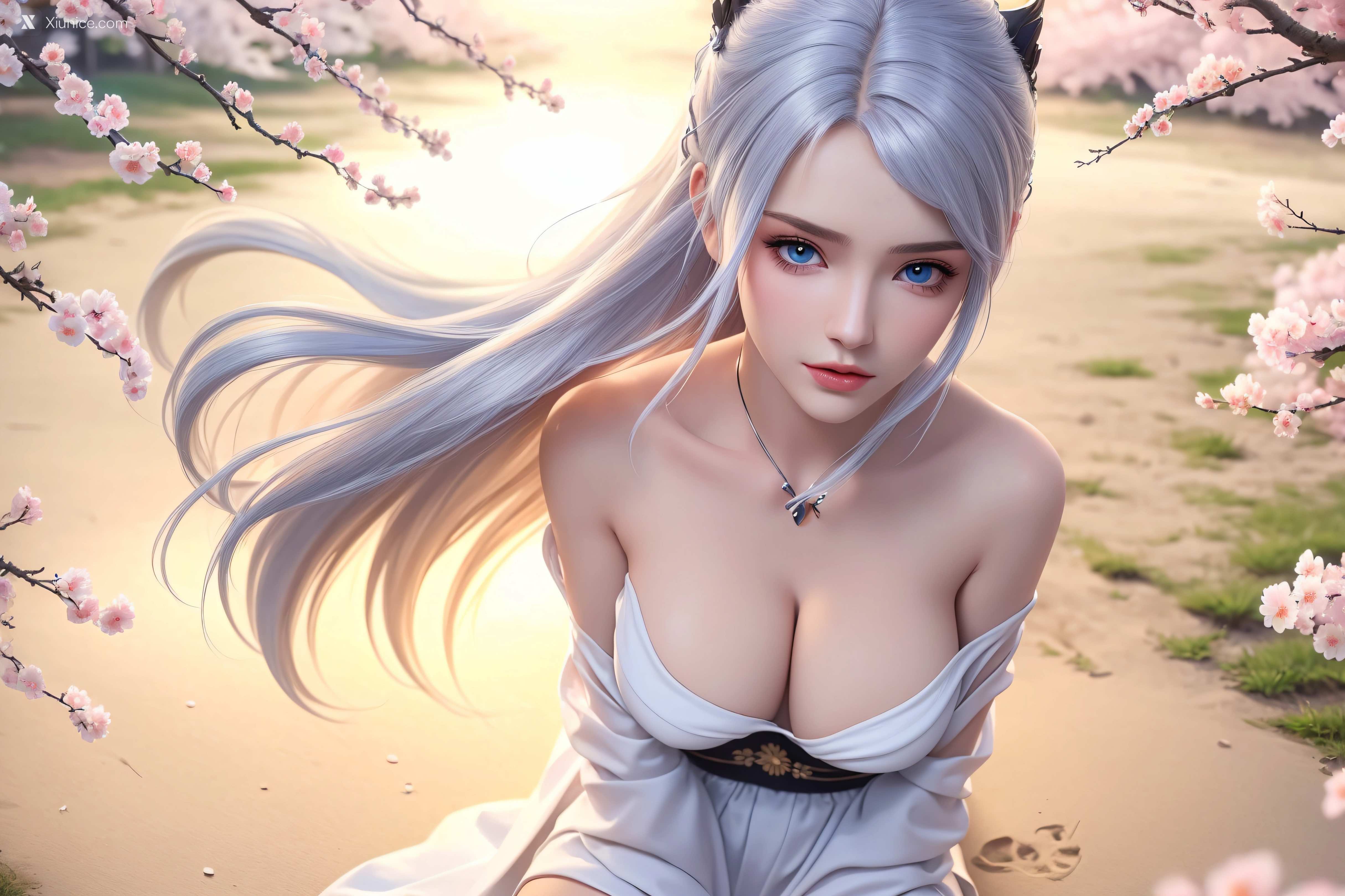 AI Girl Xiunice.com 大主宰 九幽雀 洛璃 洛璃 桃花源(横屏) 17