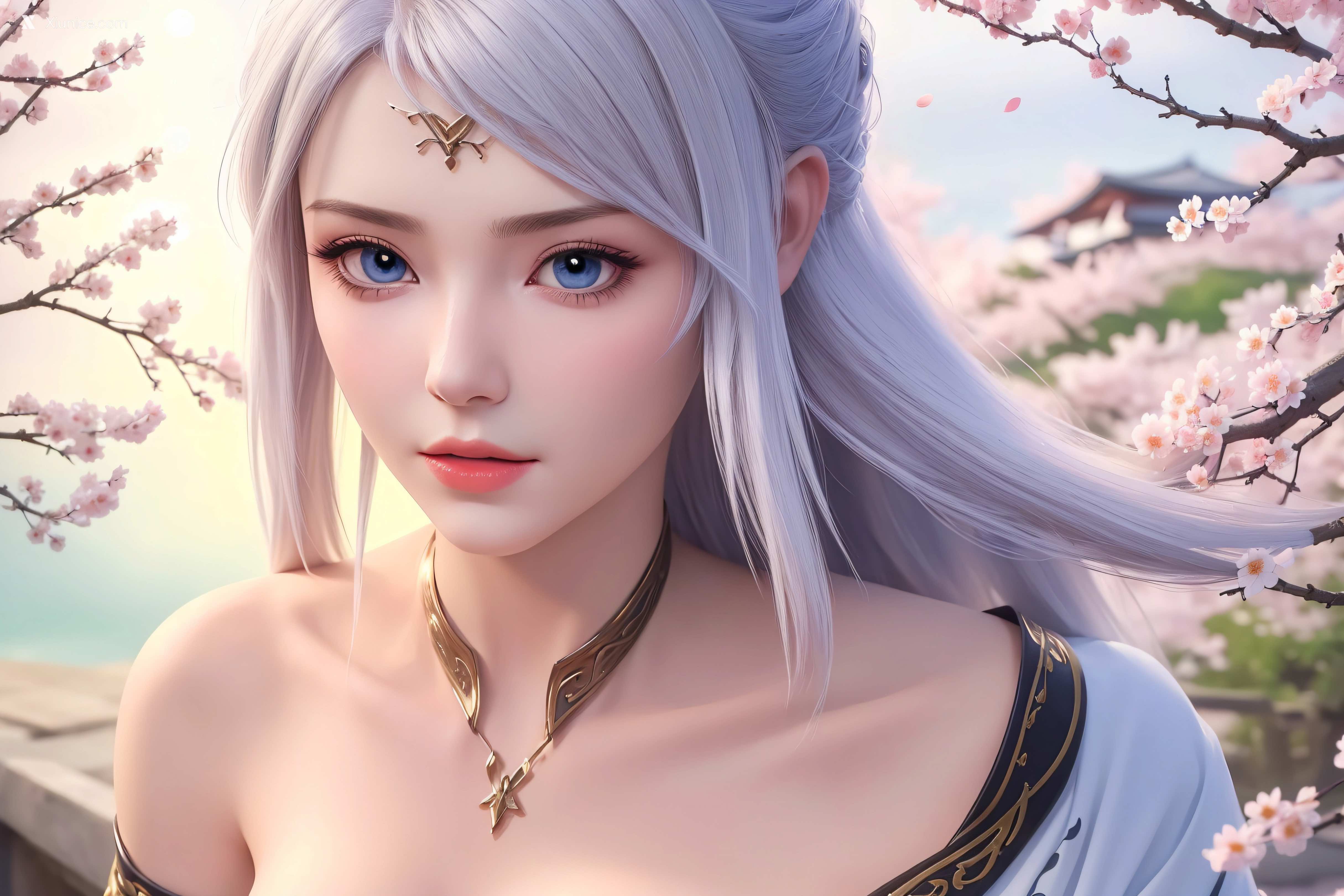 AI Girl Xiunice.com 大主宰 九幽雀 洛璃 洛璃 桃花源(横屏) 19
