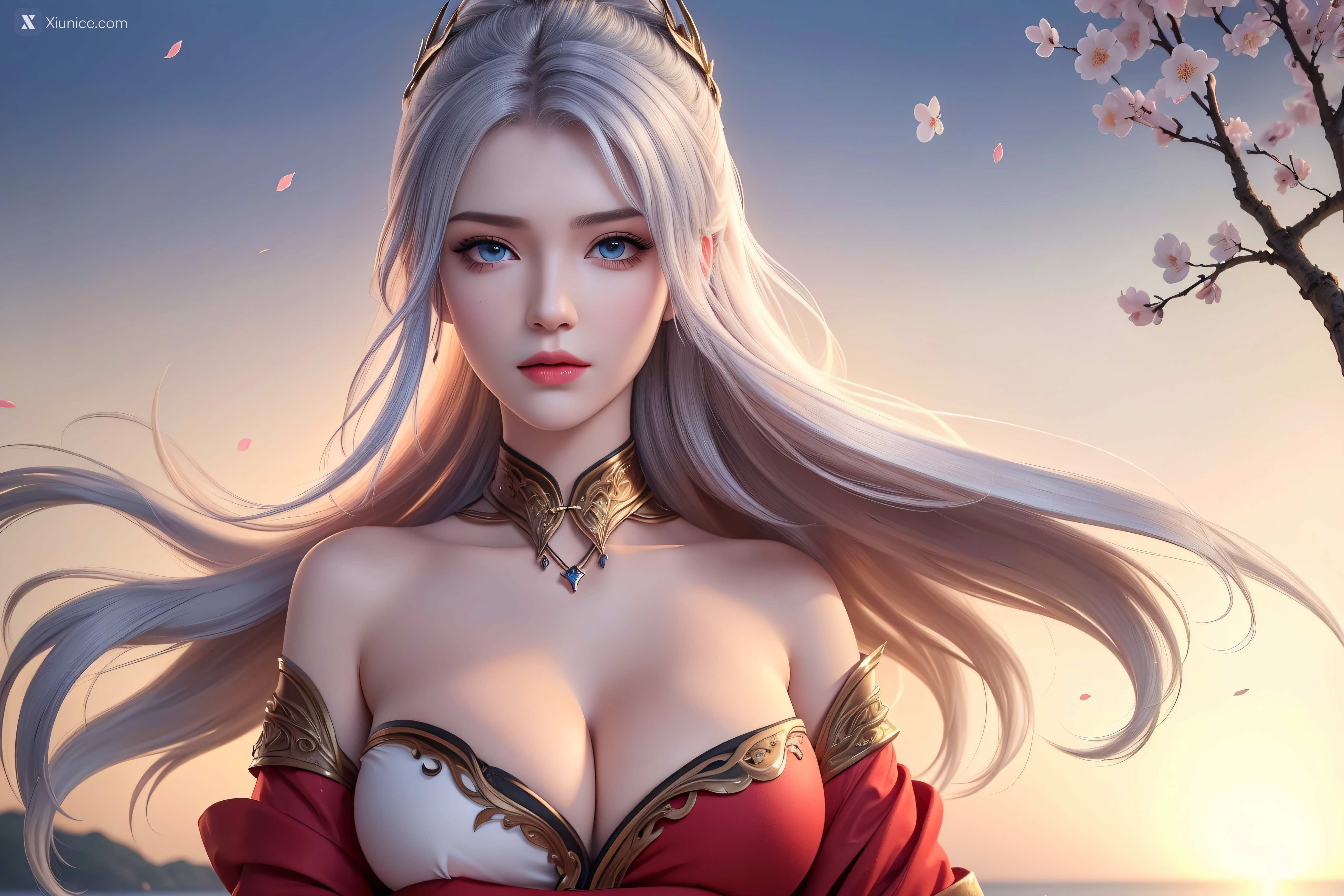 AI Girl Xiunice.com 大主宰 九幽雀 洛璃 洛璃 桃花源(横屏) 2
