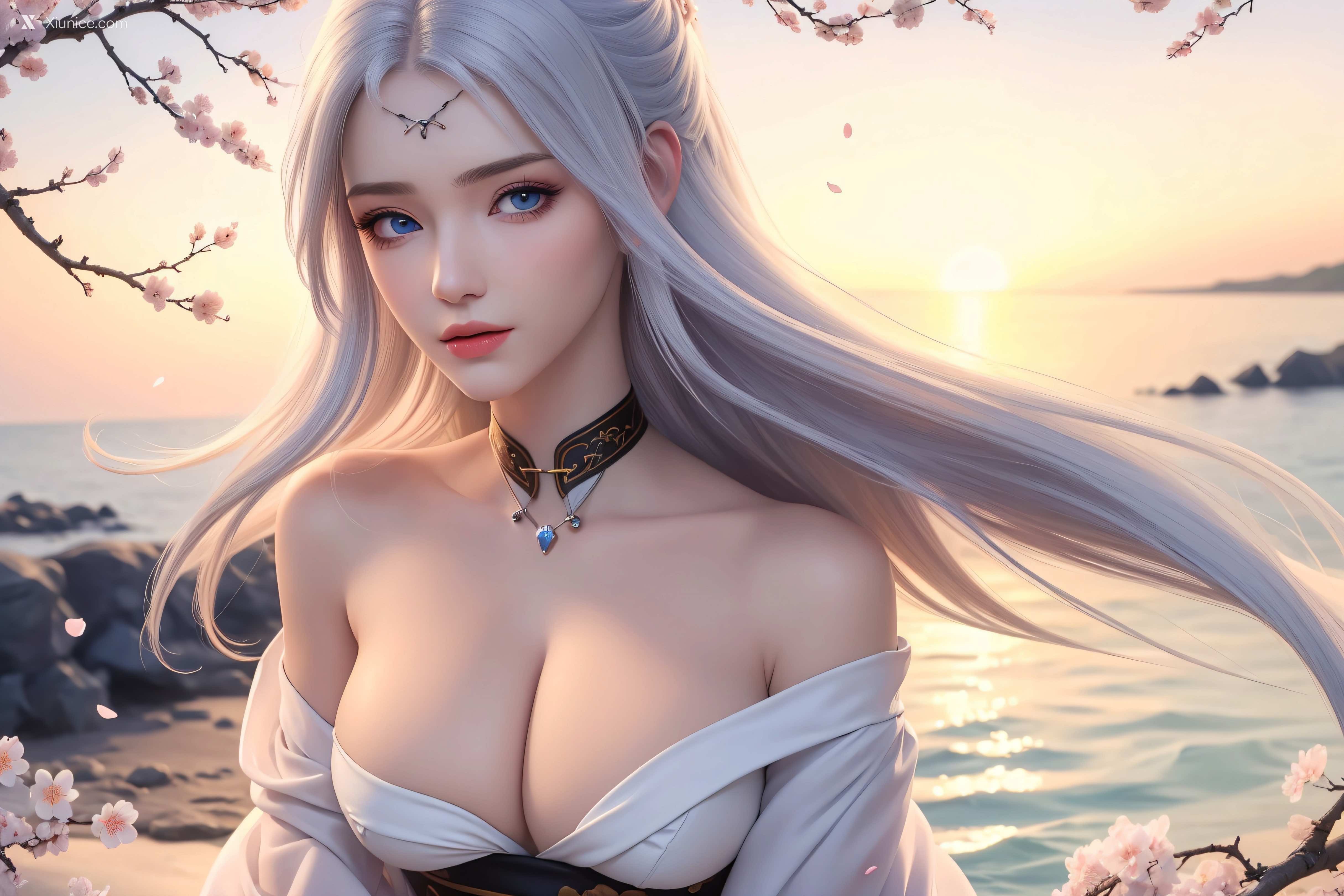 AI Girl Xiunice.com 大主宰 九幽雀 洛璃 洛璃 桃花源(横屏) 20