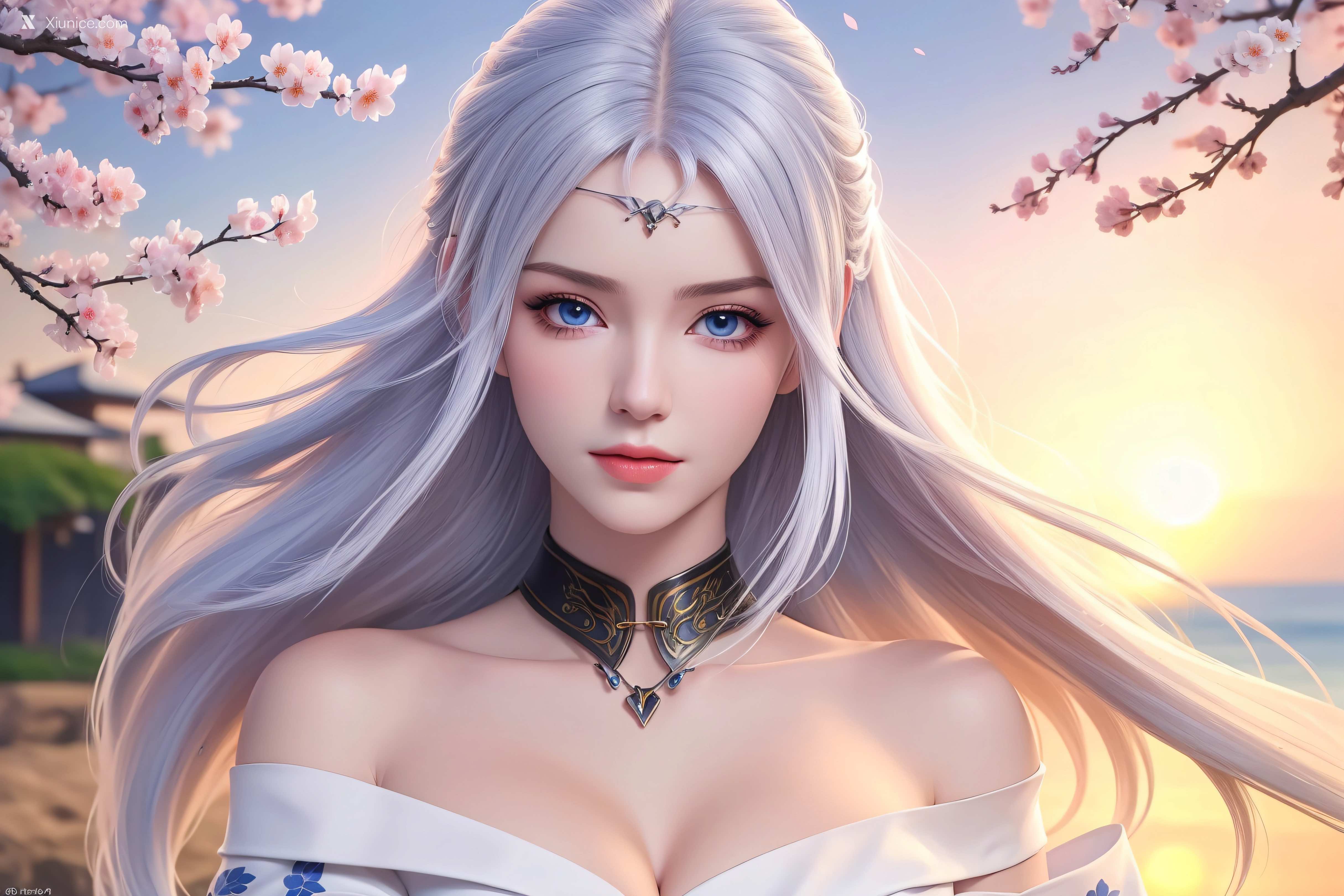AI Girl Xiunice.com 大主宰 九幽雀 洛璃 洛璃 桃花源(横屏) 21