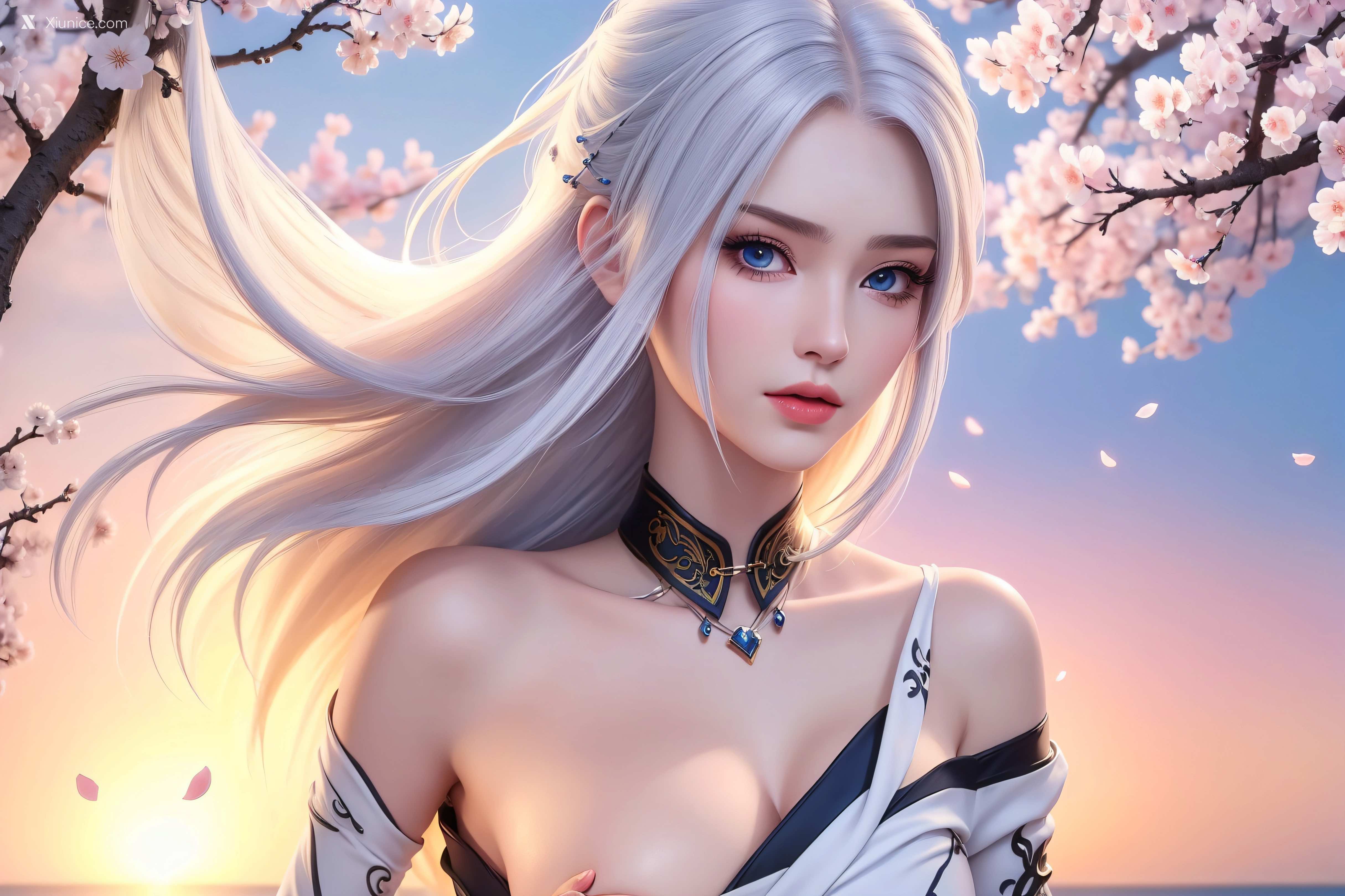 AI Girl Xiunice.com 大主宰 九幽雀 洛璃 洛璃 桃花源(横屏) 22