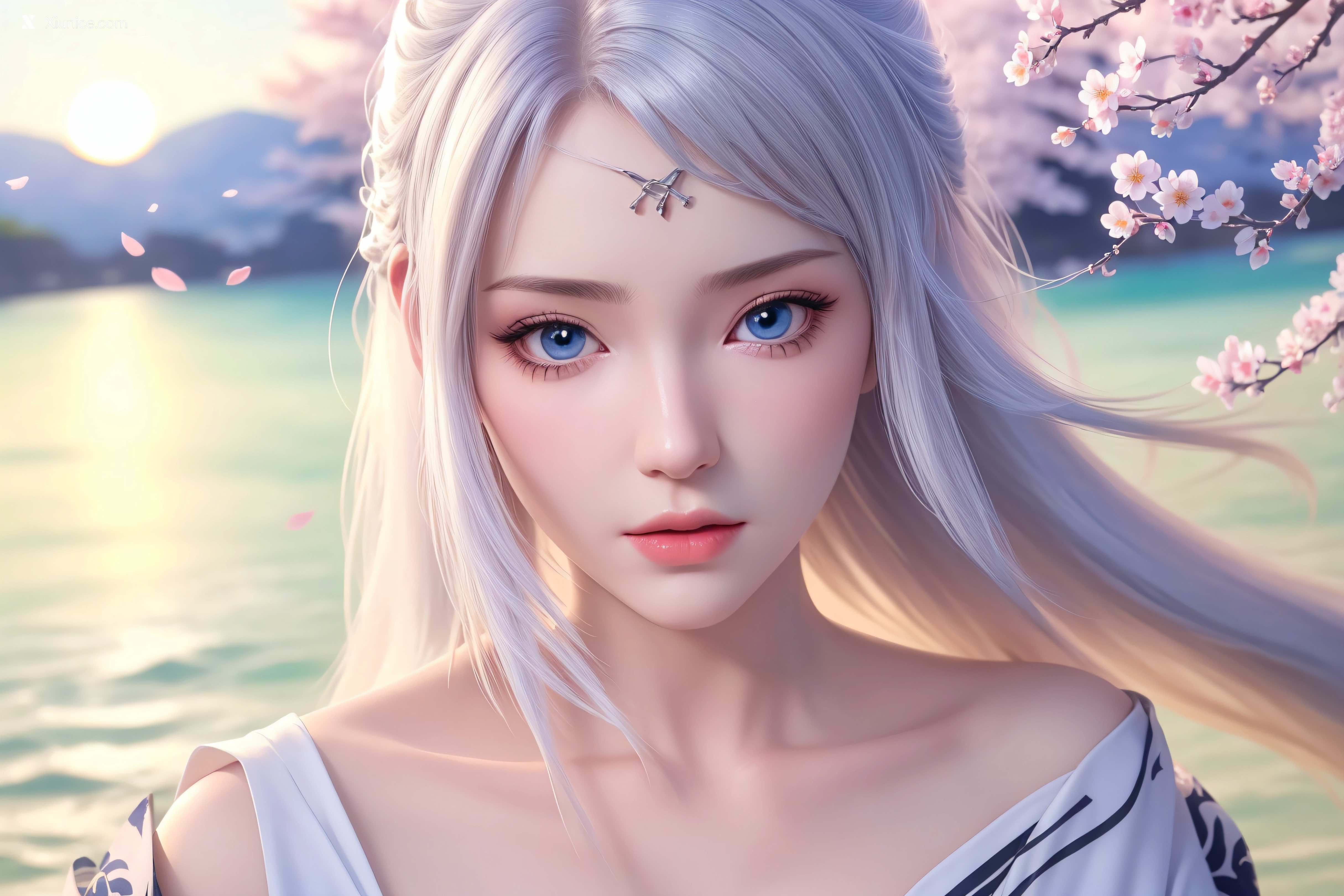 AI Girl Xiunice.com 大主宰 九幽雀 洛璃 洛璃 桃花源(横屏) 24