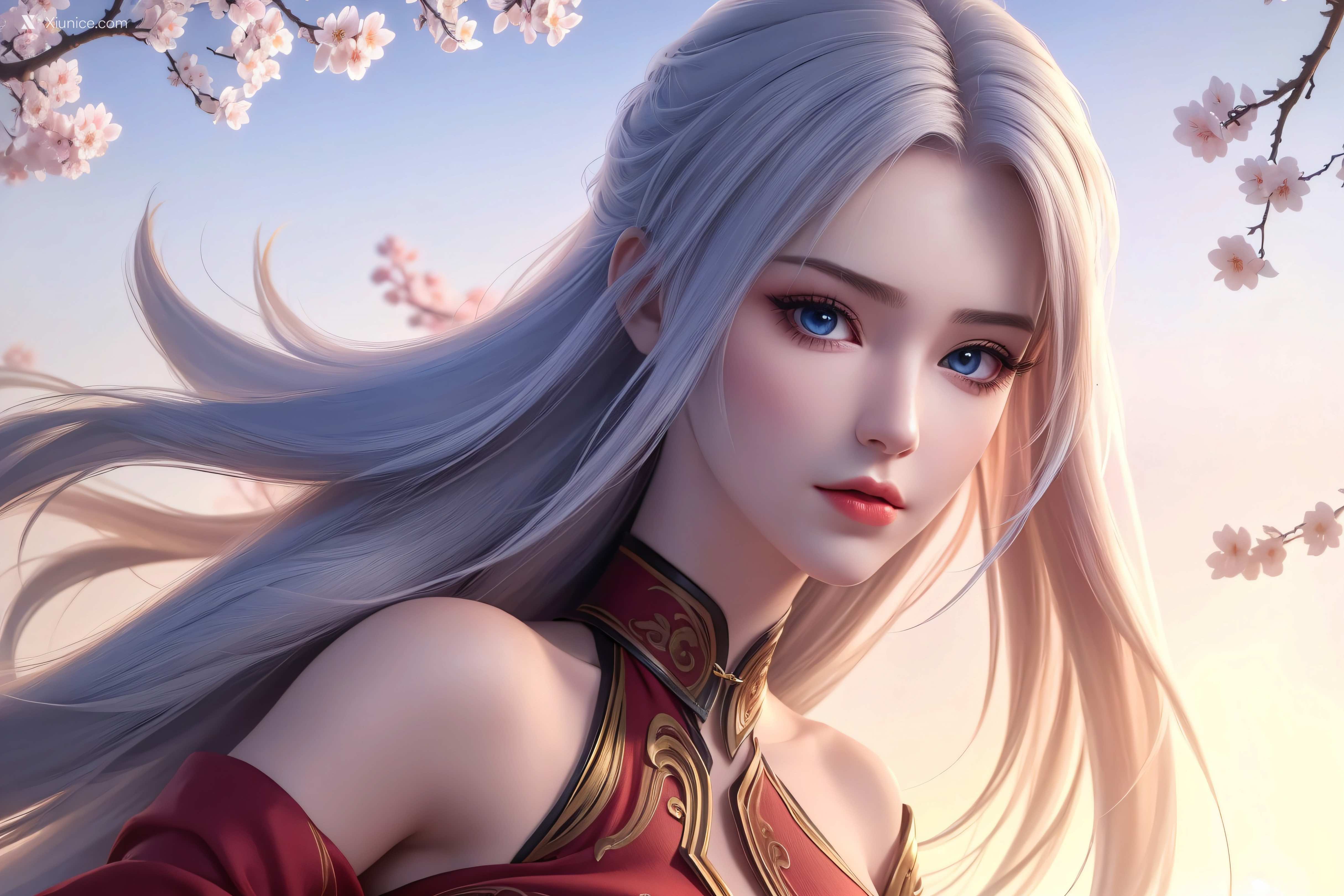 AI Girl Xiunice.com 大主宰 九幽雀 洛璃 洛璃 桃花源(横屏) 3