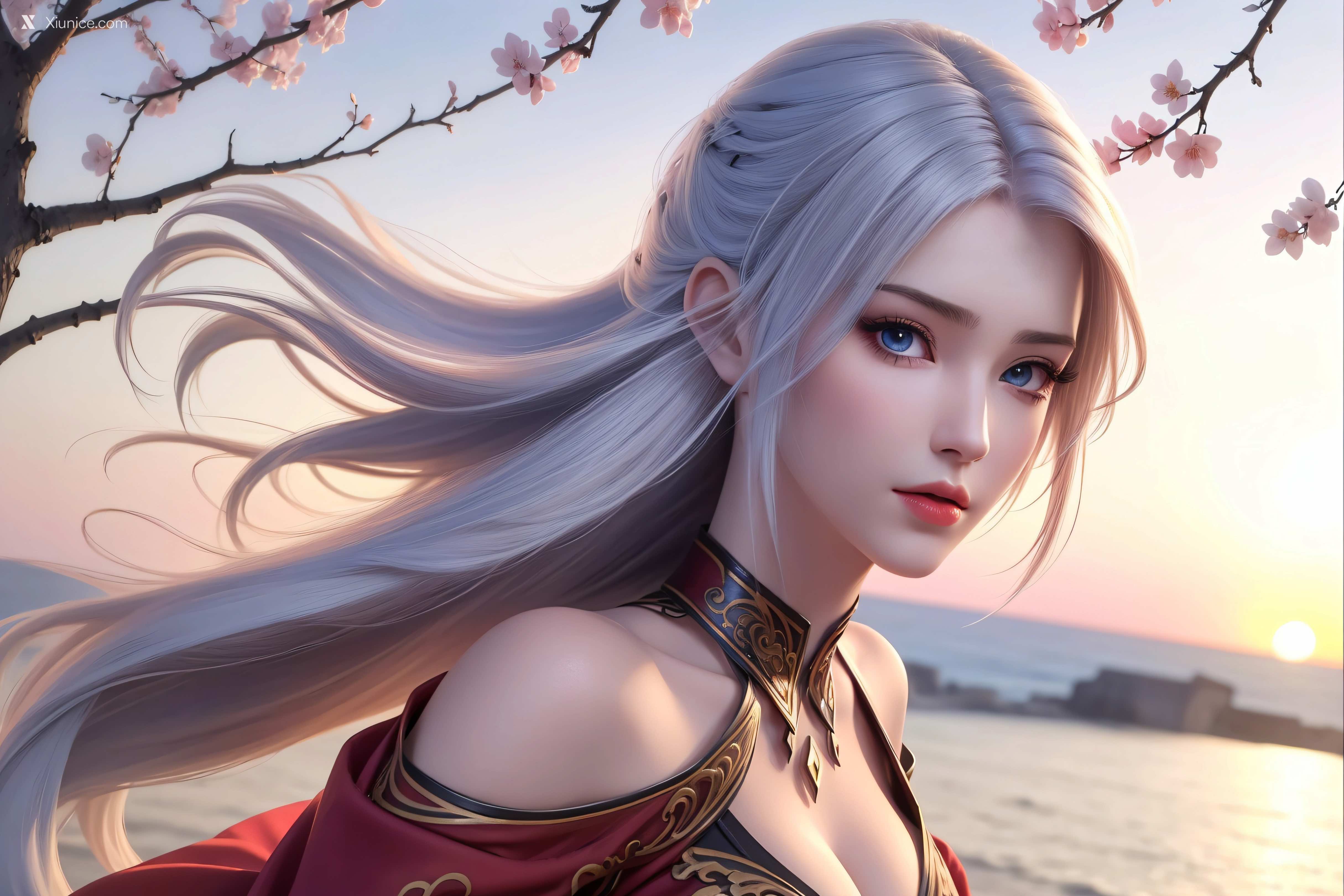 AI Girl Xiunice.com 大主宰 九幽雀 洛璃 洛璃 桃花源(横屏) 30