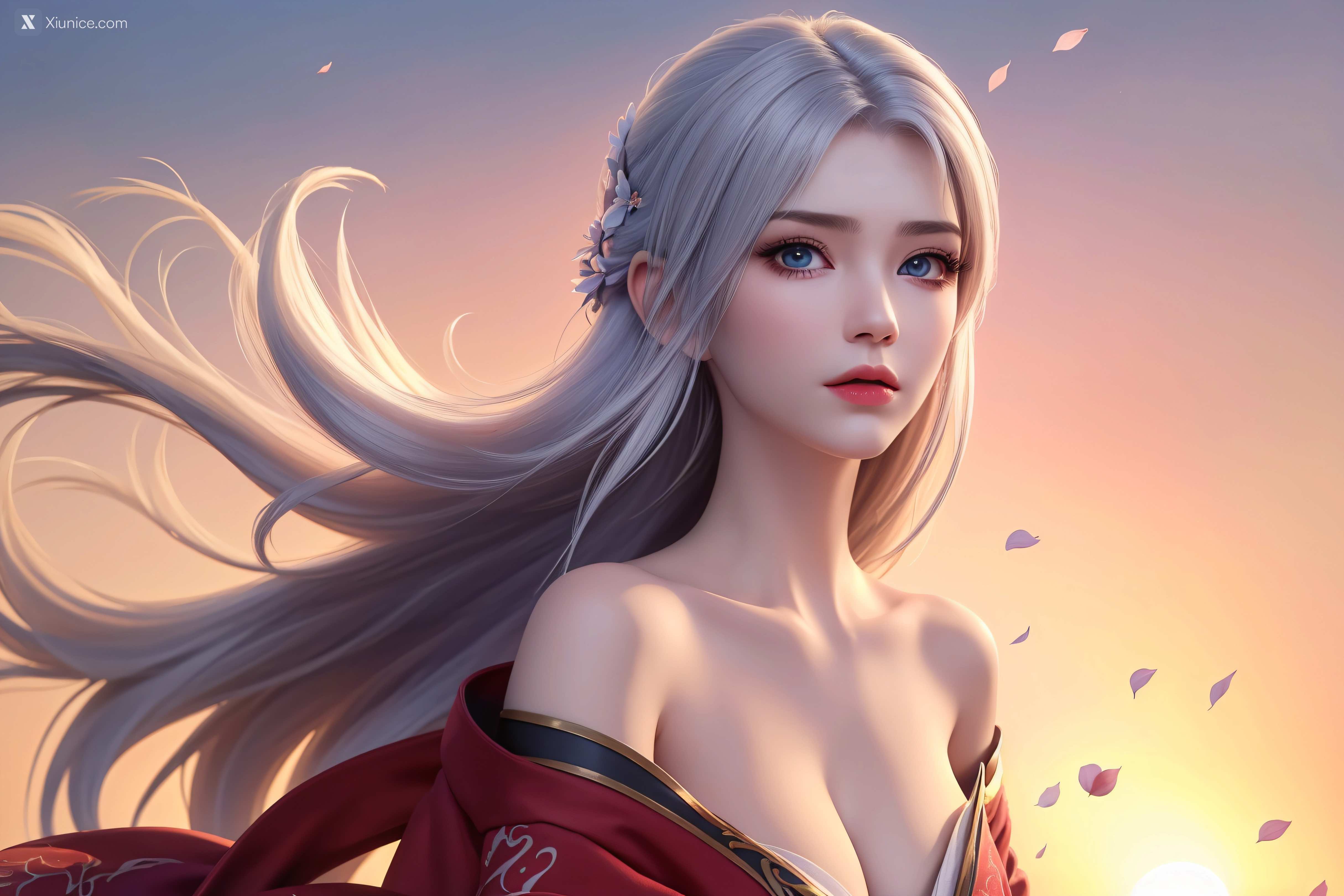 AI Girl Xiunice.com 大主宰 九幽雀 洛璃 洛璃 桃花源(横屏) 4