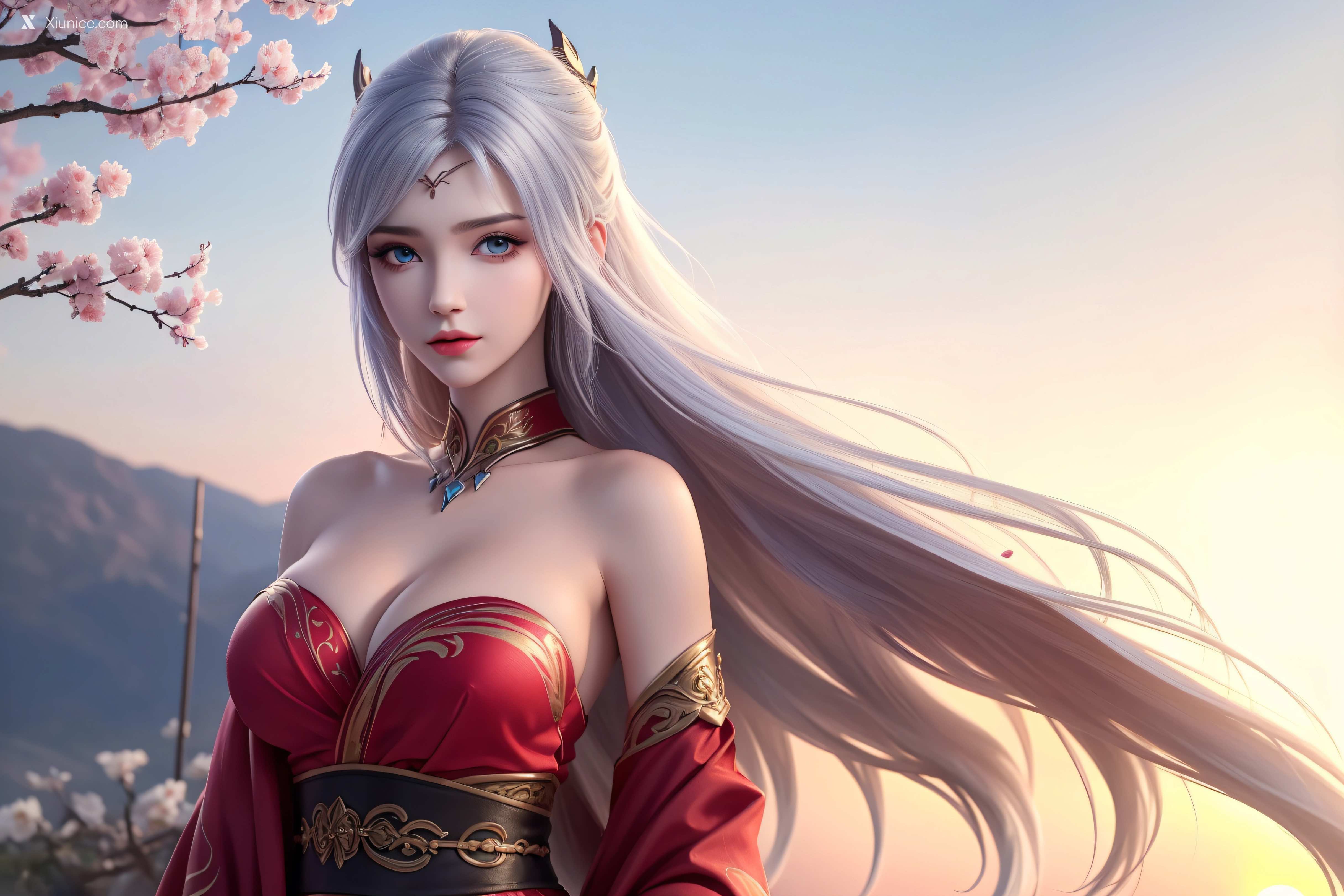 AI Girl Xiunice.com 大主宰 九幽雀 洛璃 洛璃 桃花源(横屏) 5