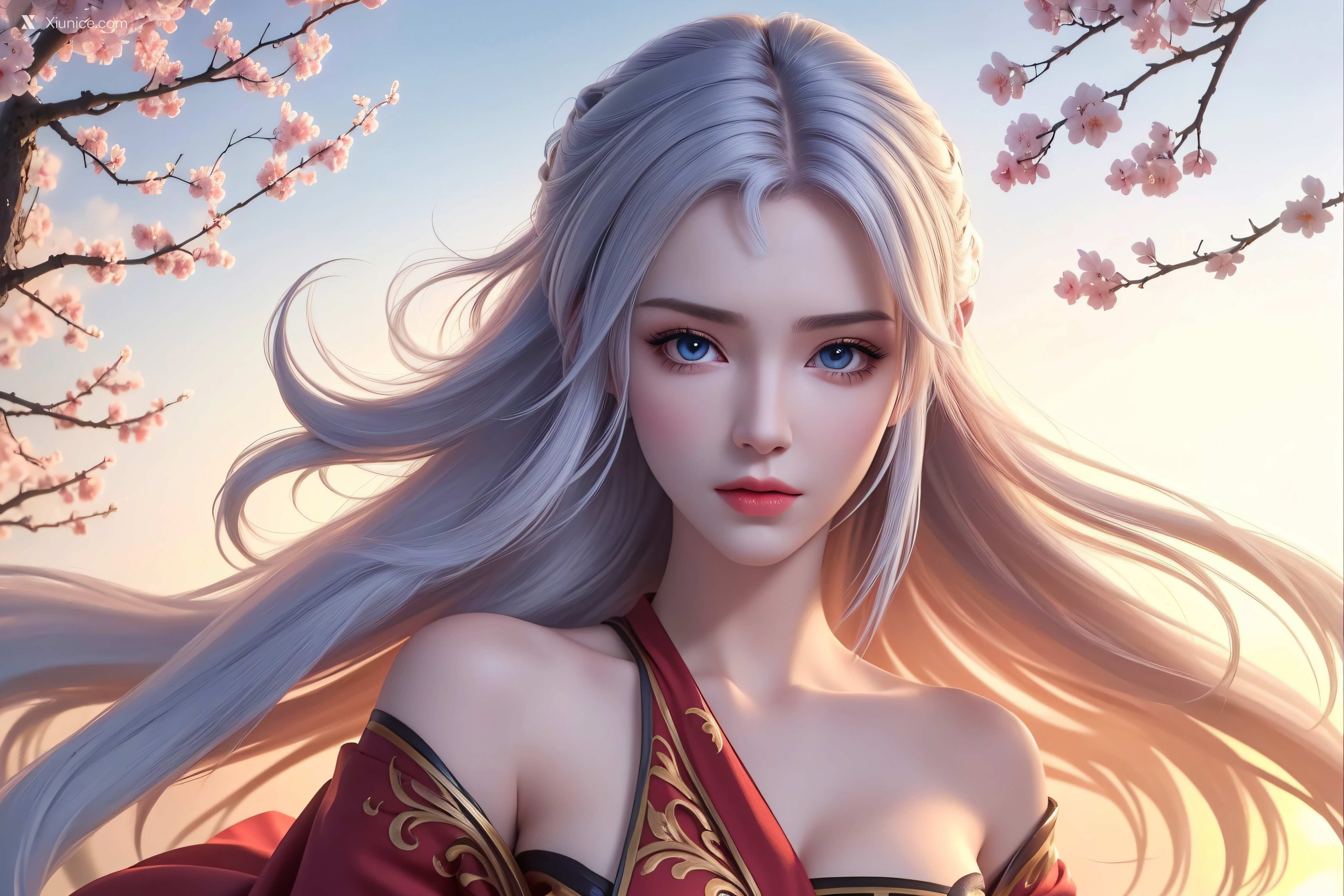 AI Girl Xiunice.com 大主宰 九幽雀 洛璃 洛璃 桃花源(横屏) 6