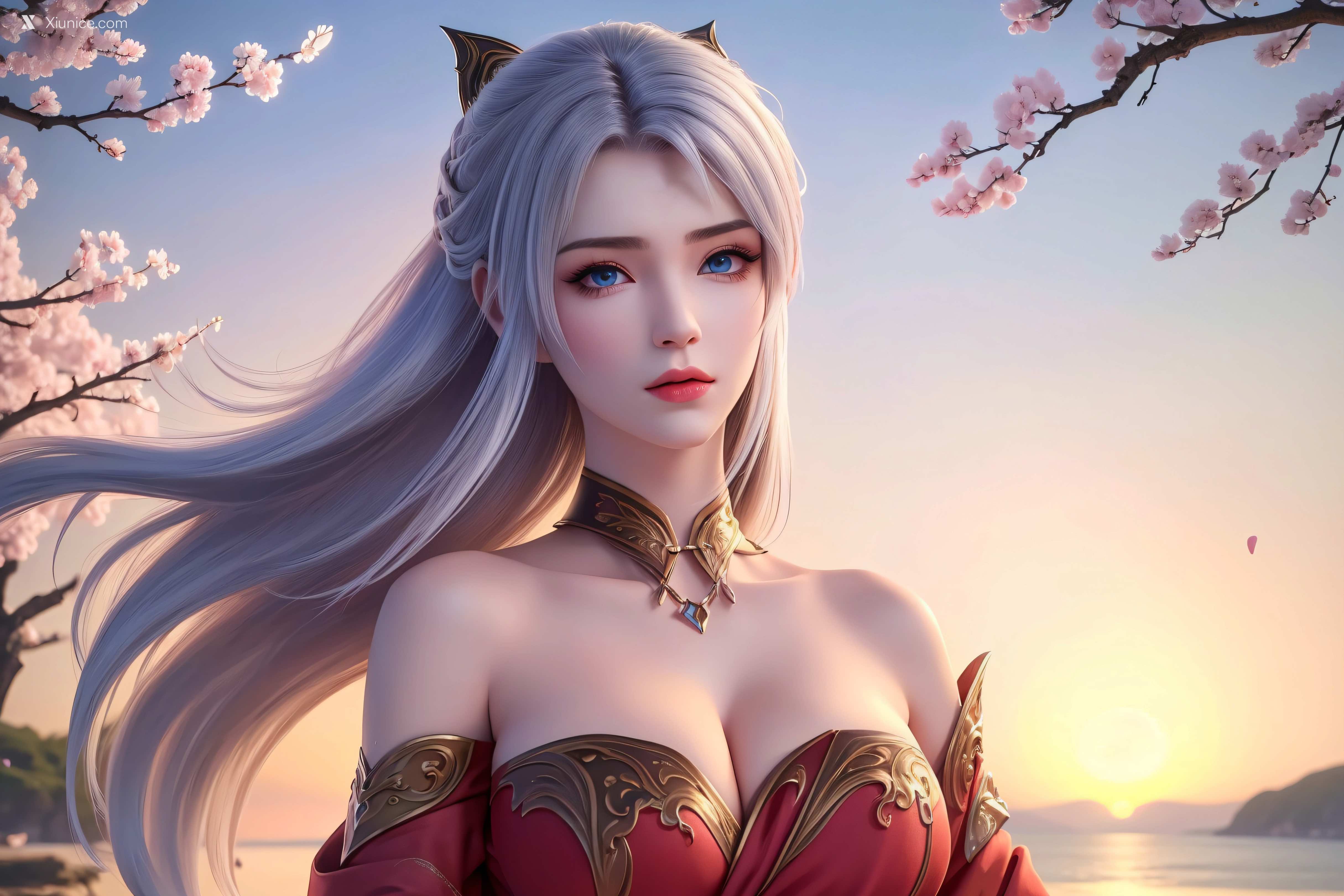 AI Girl Xiunice.com 大主宰 九幽雀 洛璃 洛璃 桃花源(横屏) 7