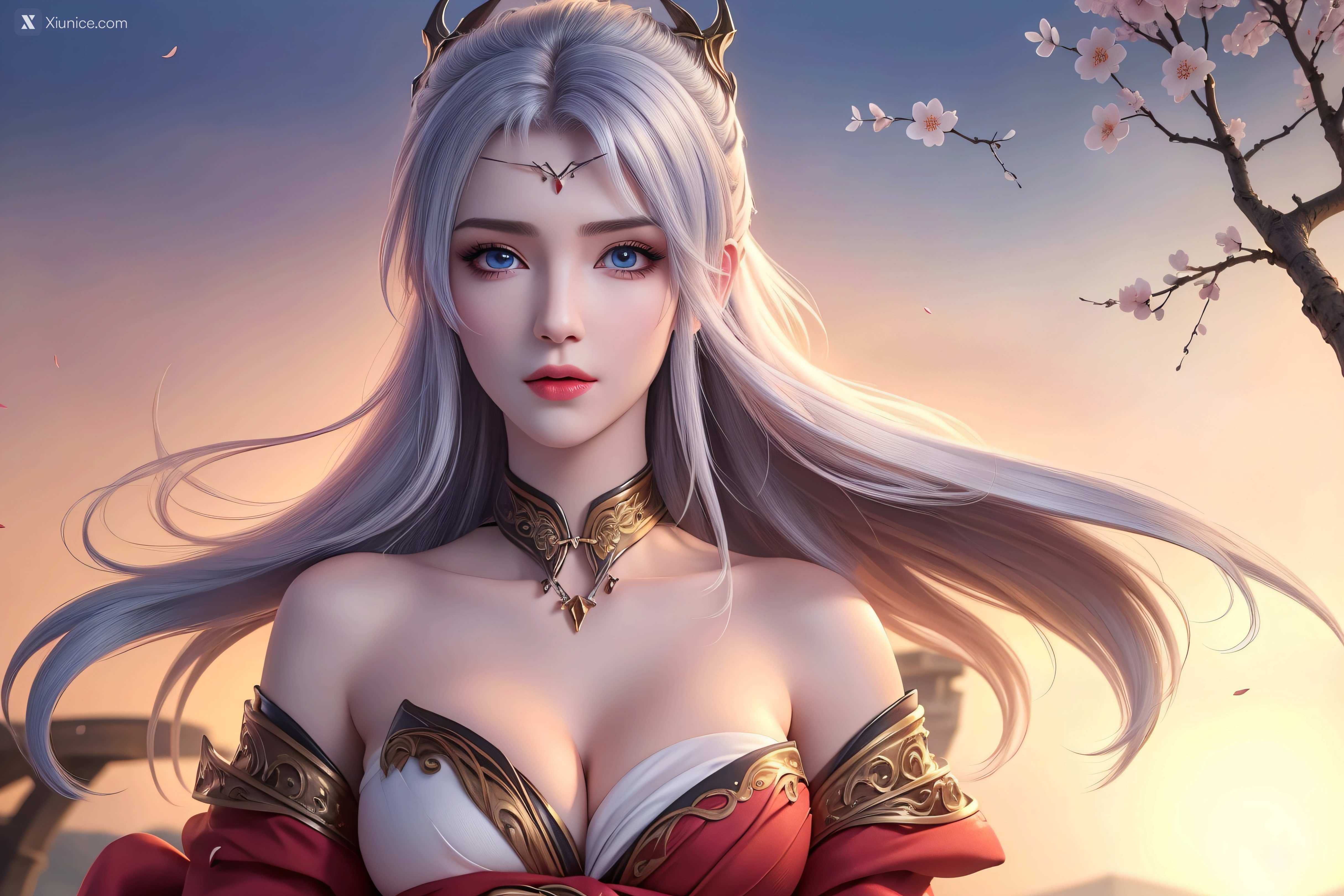 AI Girl Xiunice.com 大主宰 九幽雀 洛璃 洛璃 桃花源(横屏) 9