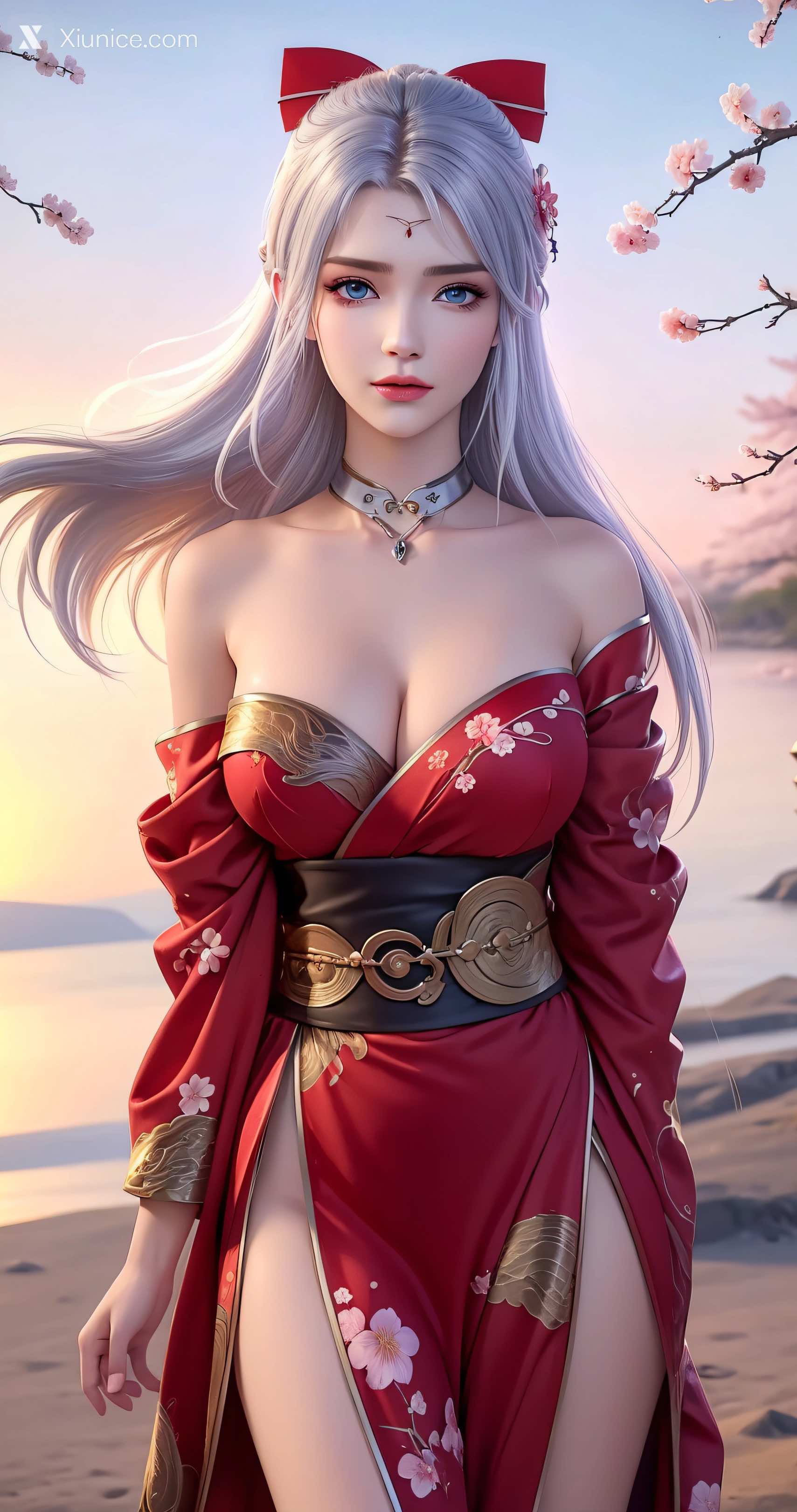 AI Girl Xiunice.com 大主宰 九幽雀 洛璃 洛璃 桃花源(竖屏) 2