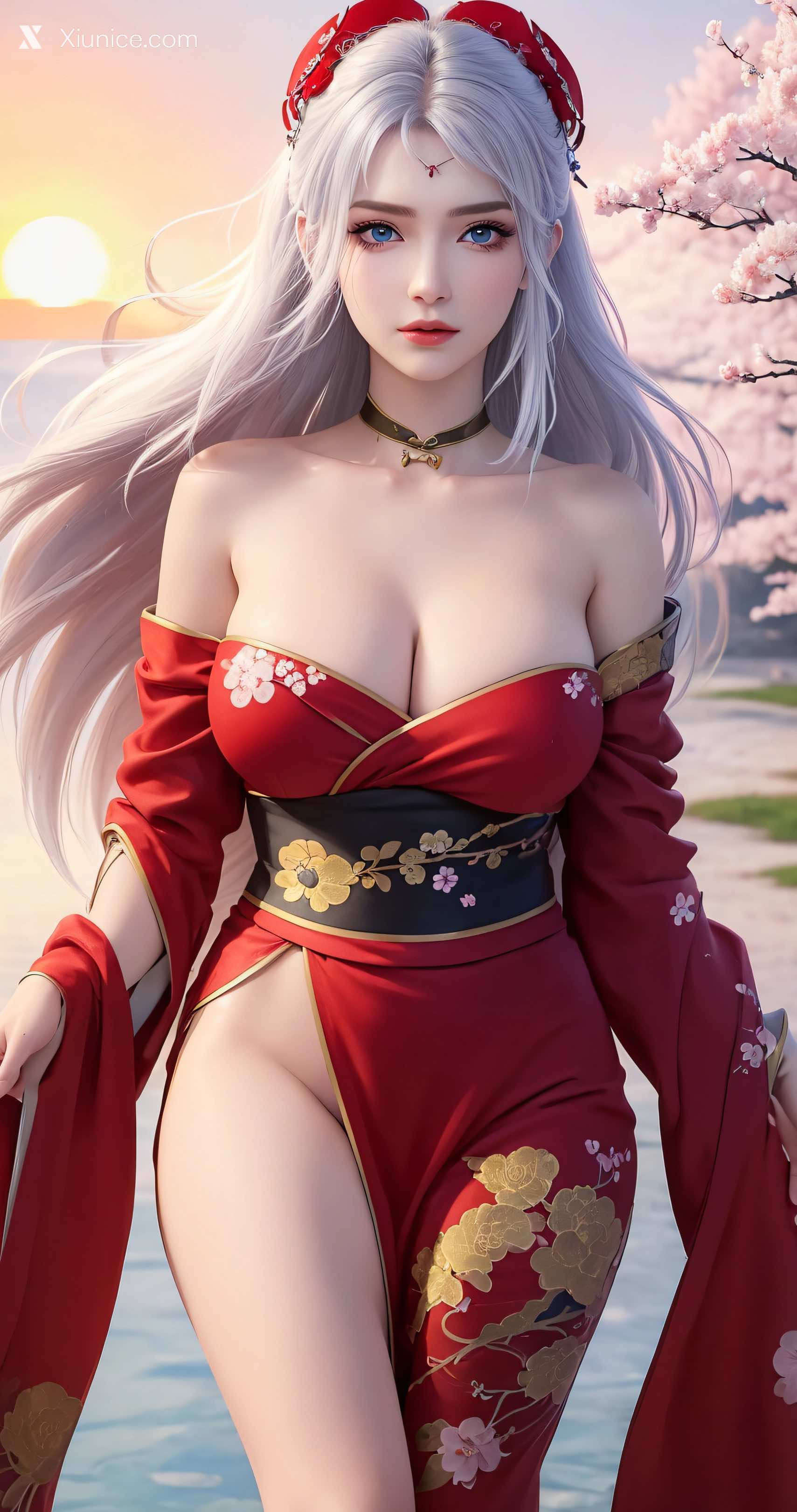 AI Girl Xiunice.com 大主宰 九幽雀 洛璃 洛璃 桃花源(竖屏) 3