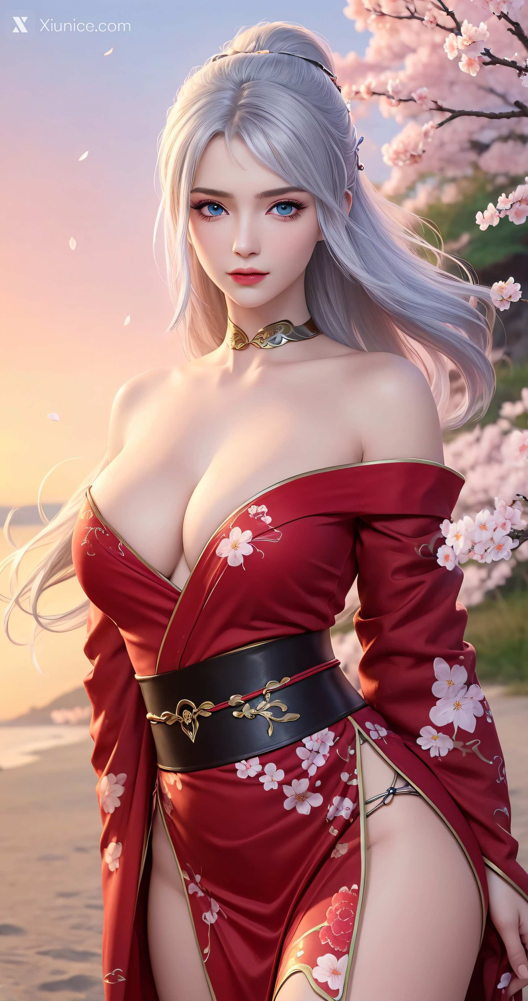 AI Girl Xiunice.com 大主宰 九幽雀 洛璃 洛璃 桃花源(竖屏) 6