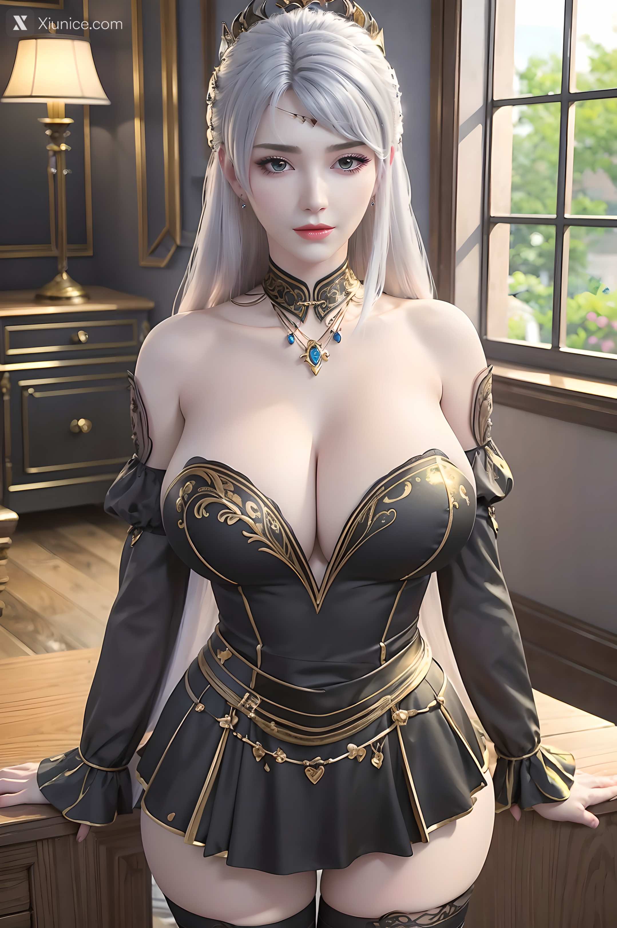 AI Girl Xiunice.com 大主宰 九幽雀 洛璃 洛璃 黑丝 58