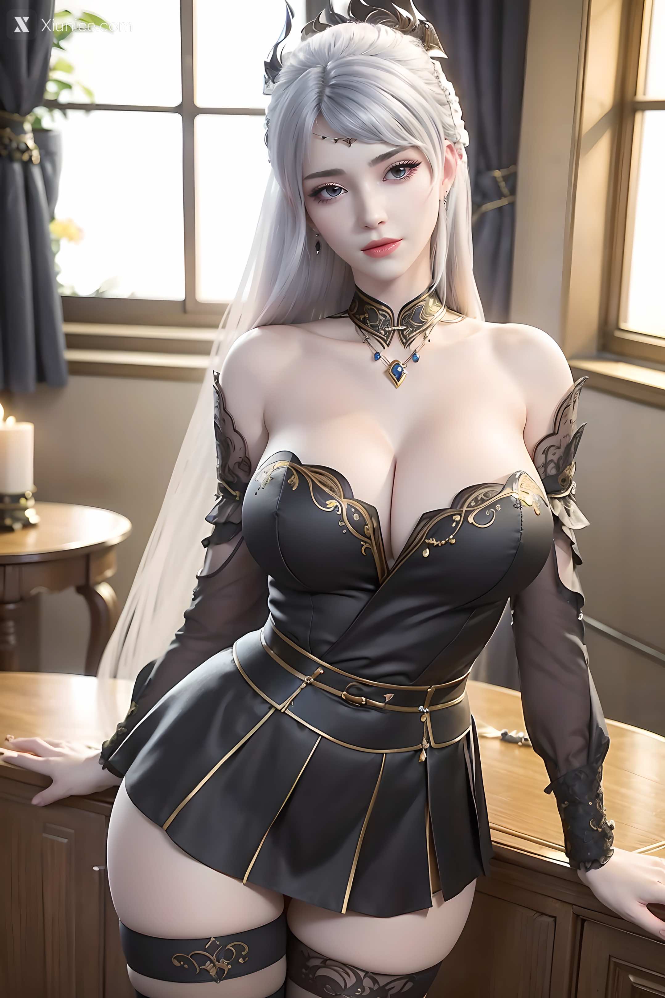 AI Girl Xiunice.com 大主宰 九幽雀 洛璃 洛璃 黑丝 59