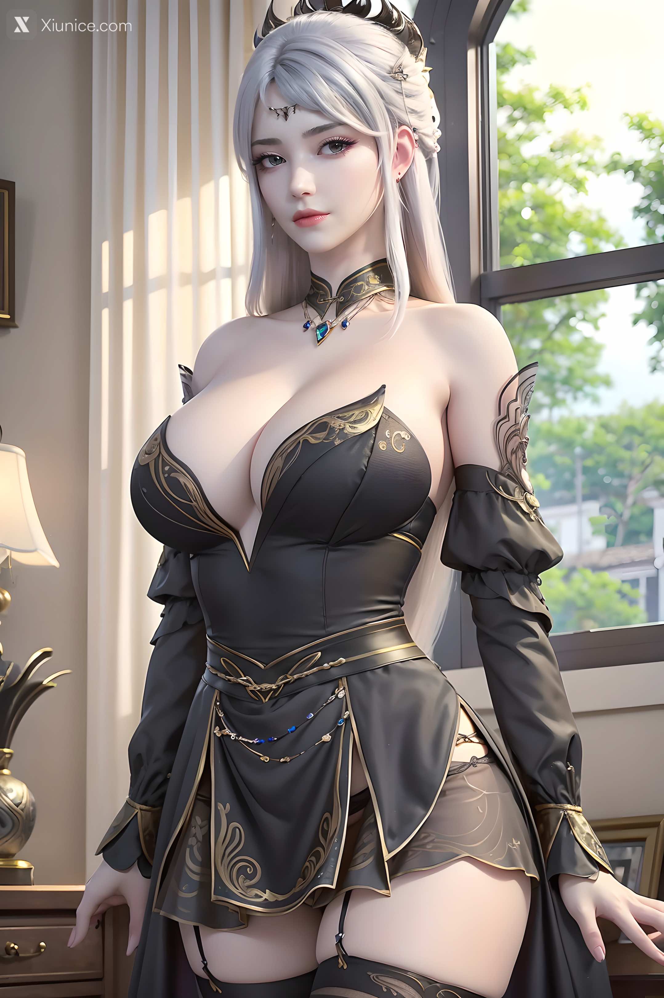 AI Girl Xiunice.com 大主宰 九幽雀 洛璃 洛璃 黑丝 67